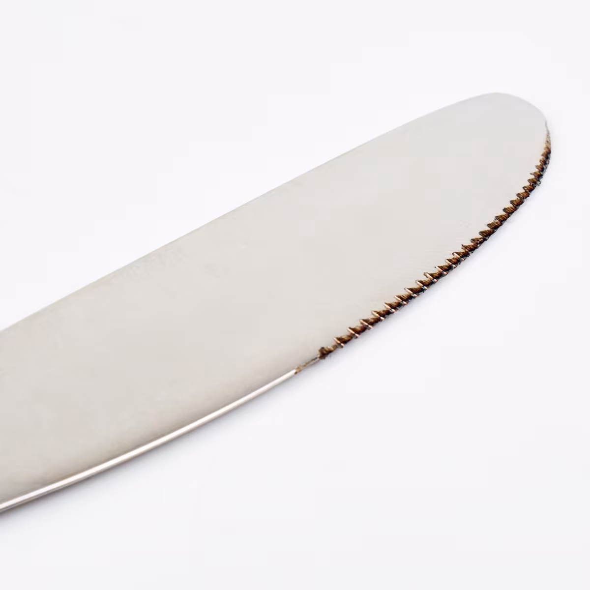 Glister Dune Set of 2 Stainless Steel Dessert Knife in Silver