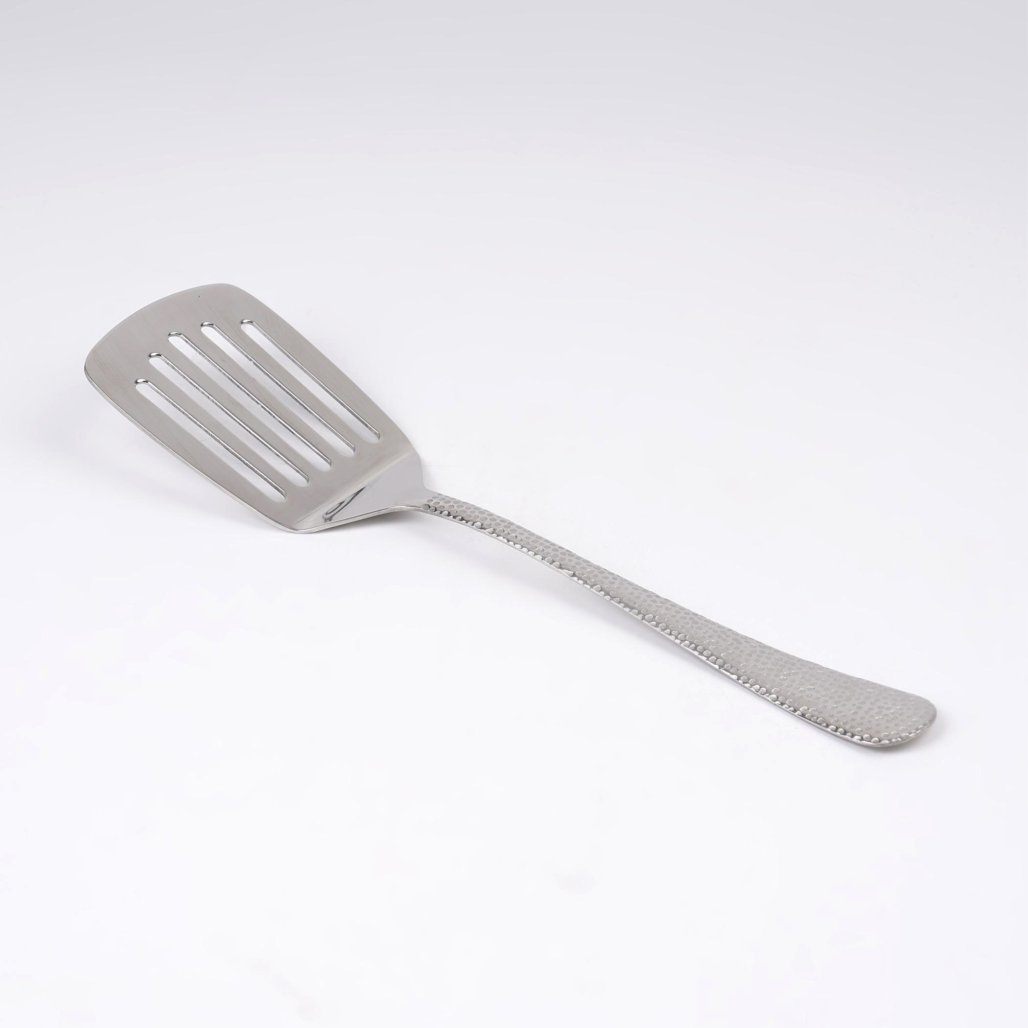 Glister Elke Stainless Steel Slotted Turner in Silver