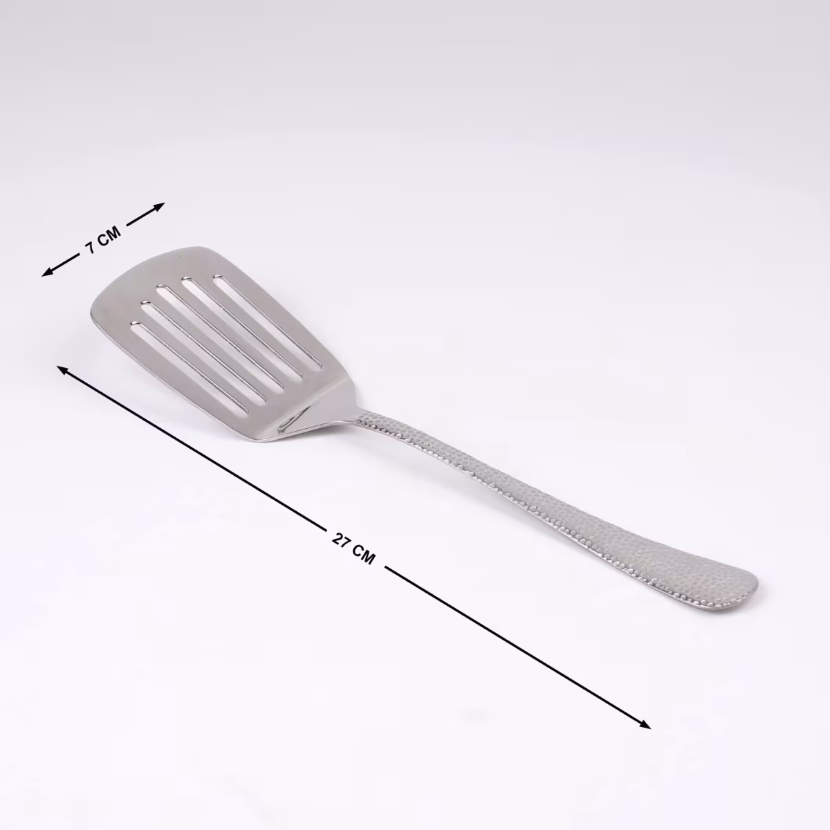 Glister Elke Stainless Steel Slotted Turner in Silver