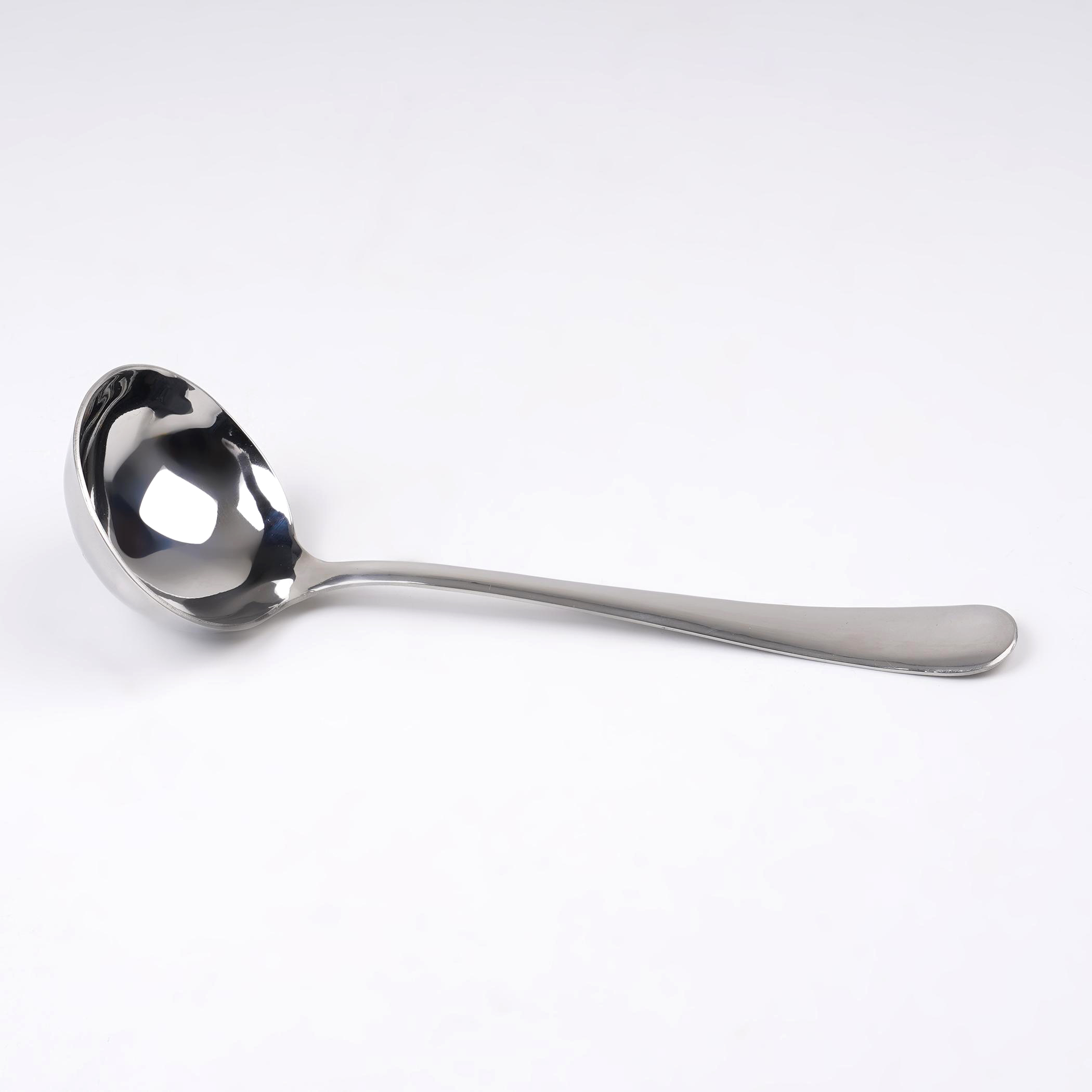 Glister Rosemary Stainless Steel Gravy Ladle in Silver