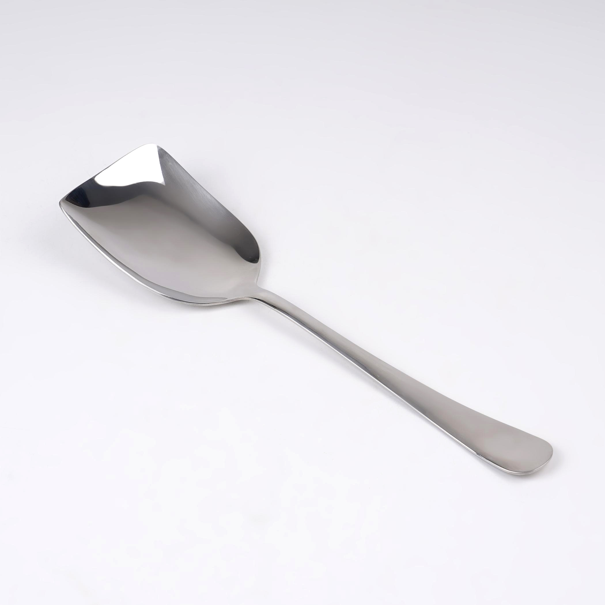 Glister Rosemary Stainless Steel Rice Spoon in Silver