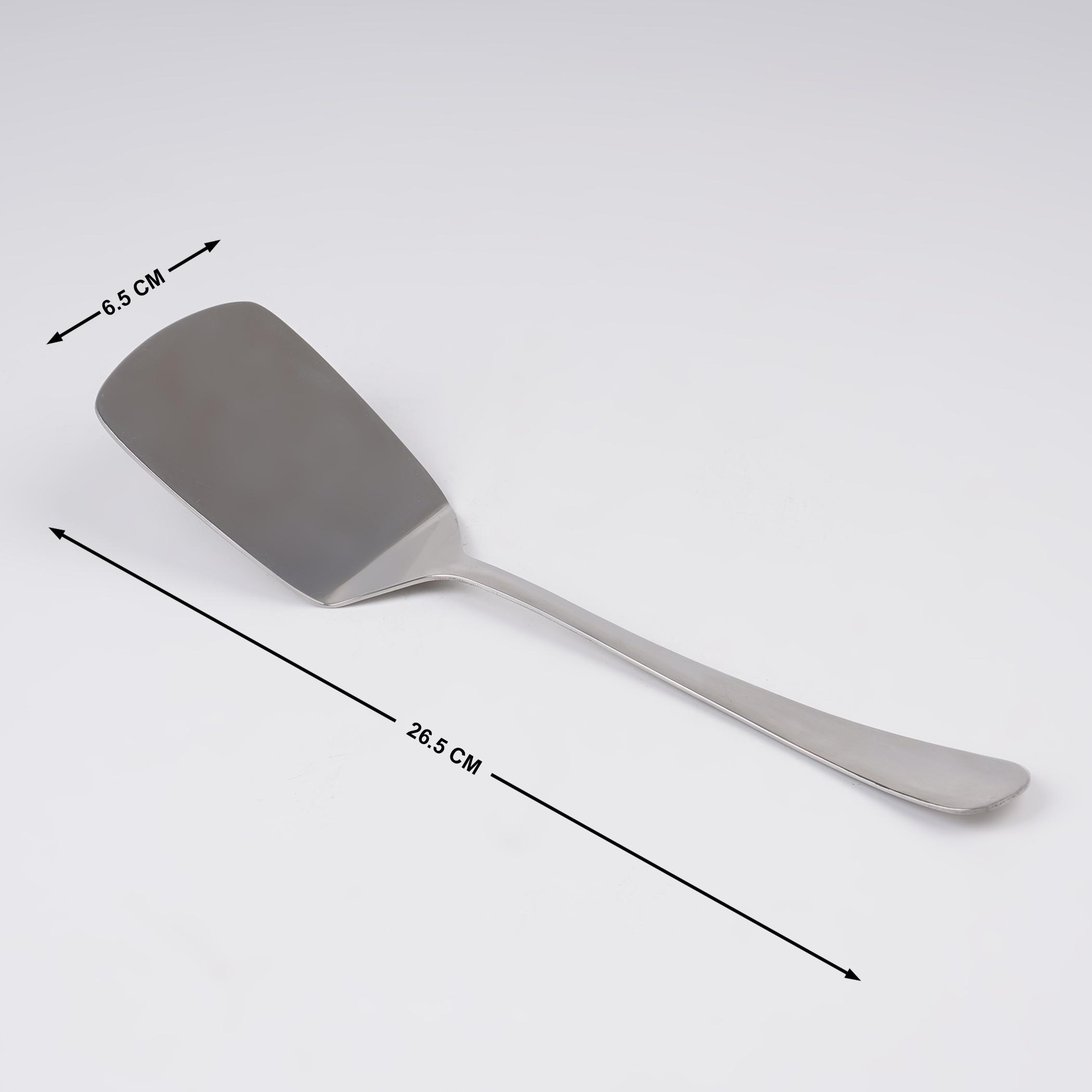 Glister Rosemary Stainless Steel Turner in Silver