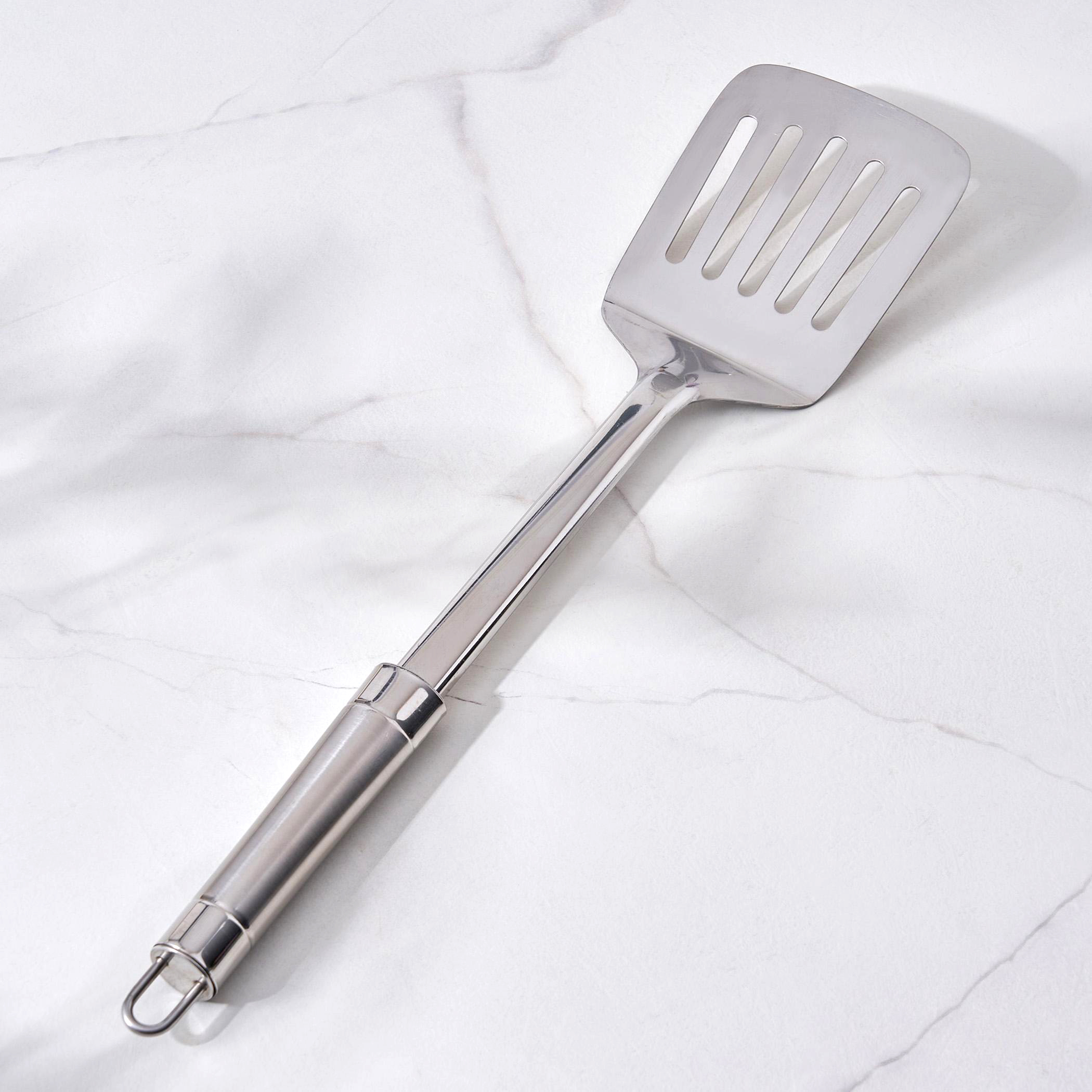 Ferrit Celik Stainless Steel Slotted Turner in Silver