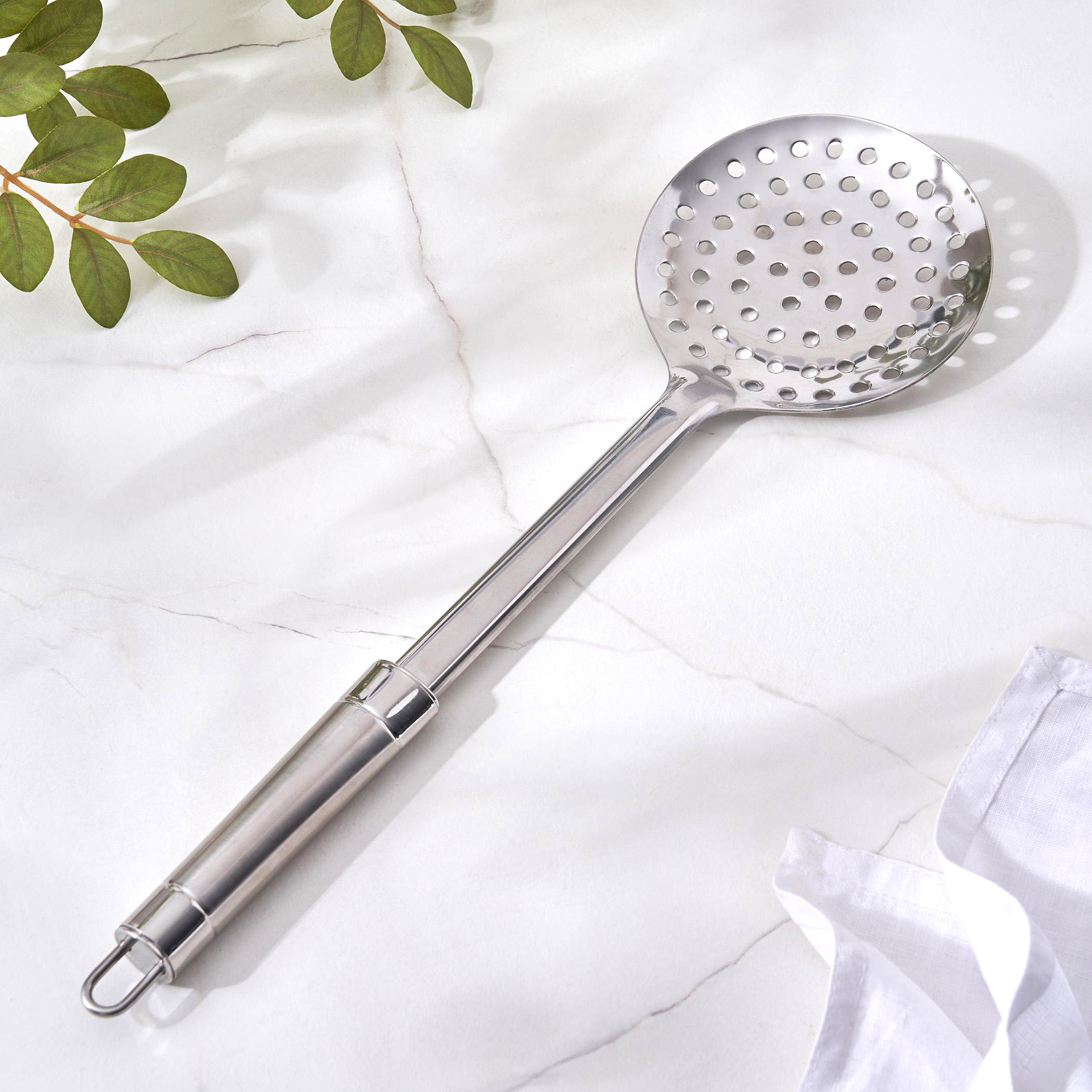Ferrit Celik Stainless Steel Skimmer in Silver