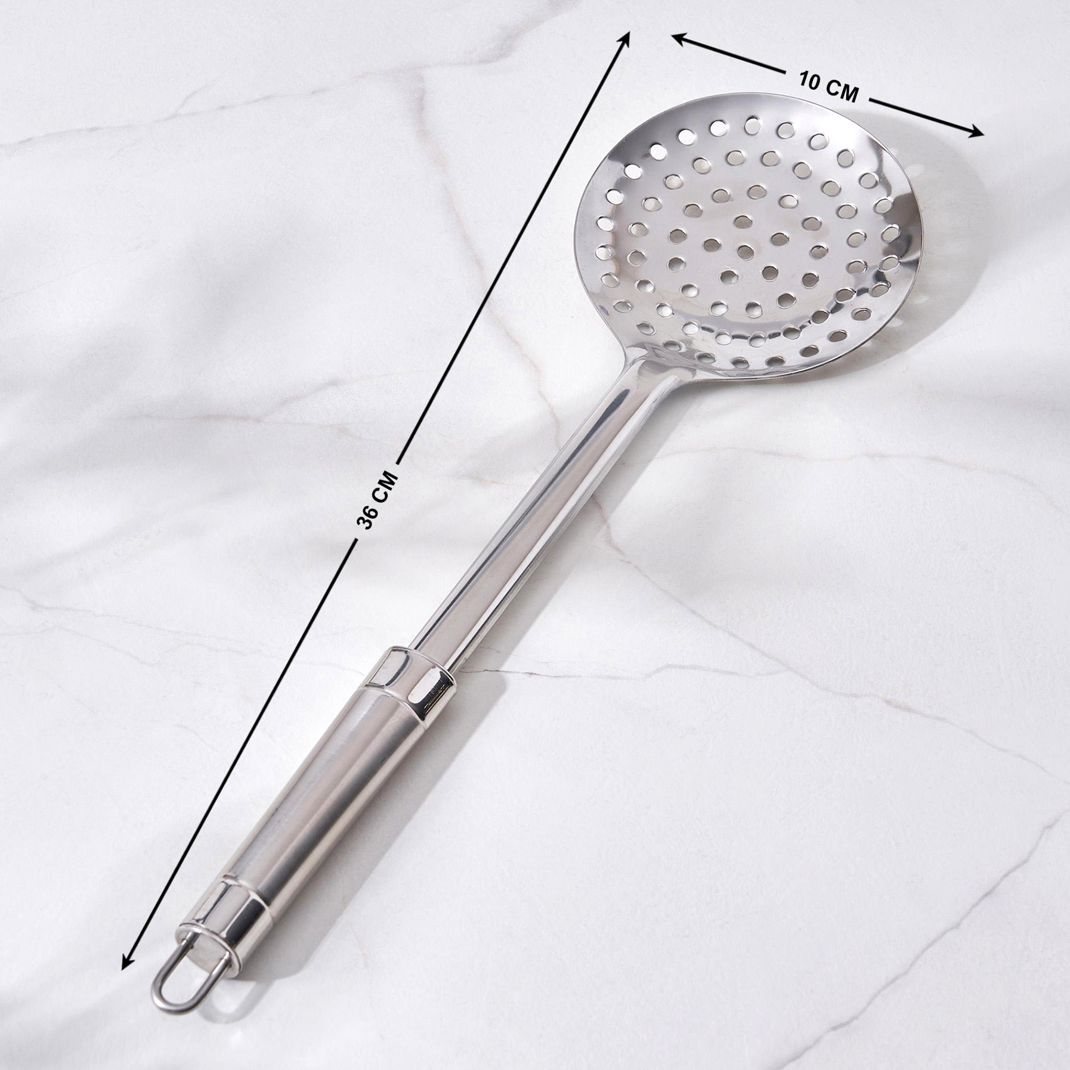Ferrit Celik Stainless Steel Skimmer in Silver