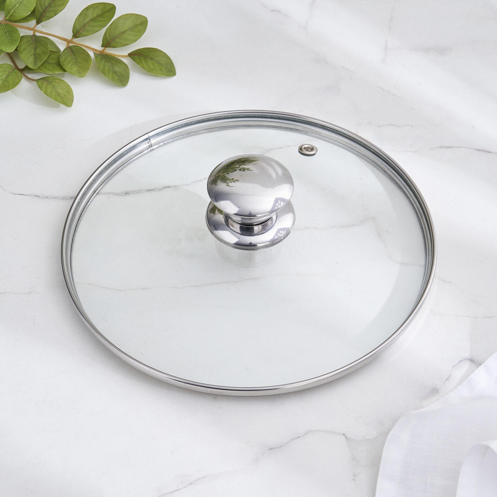 Adalyn Grit Glass Lid - 20.5cm in Transparent