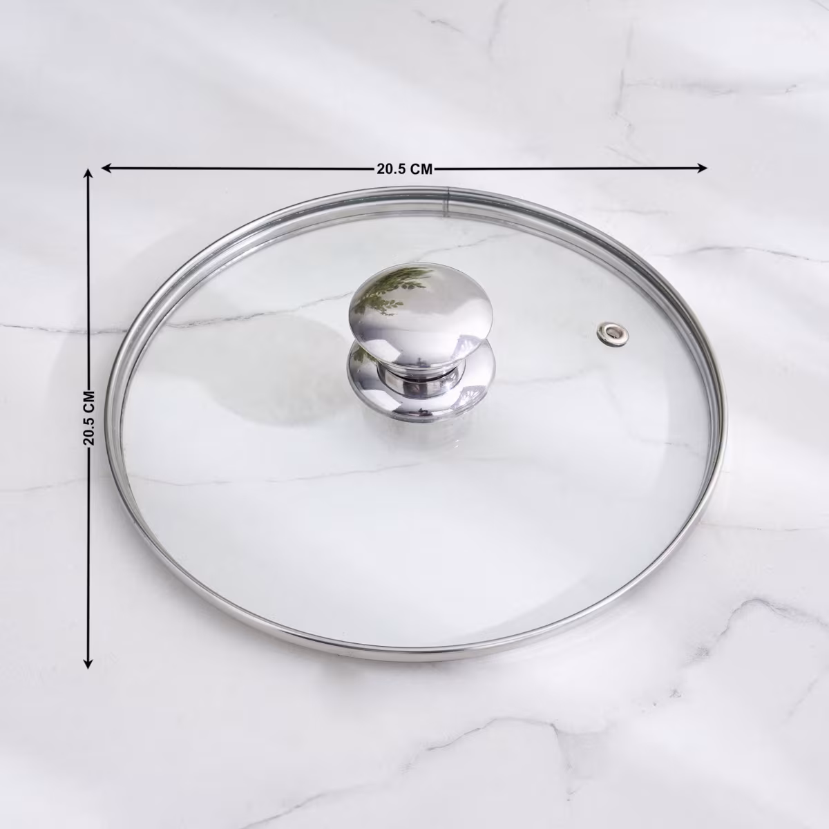 Adalyn Grit Glass Lid - 20.5cm in Transparent