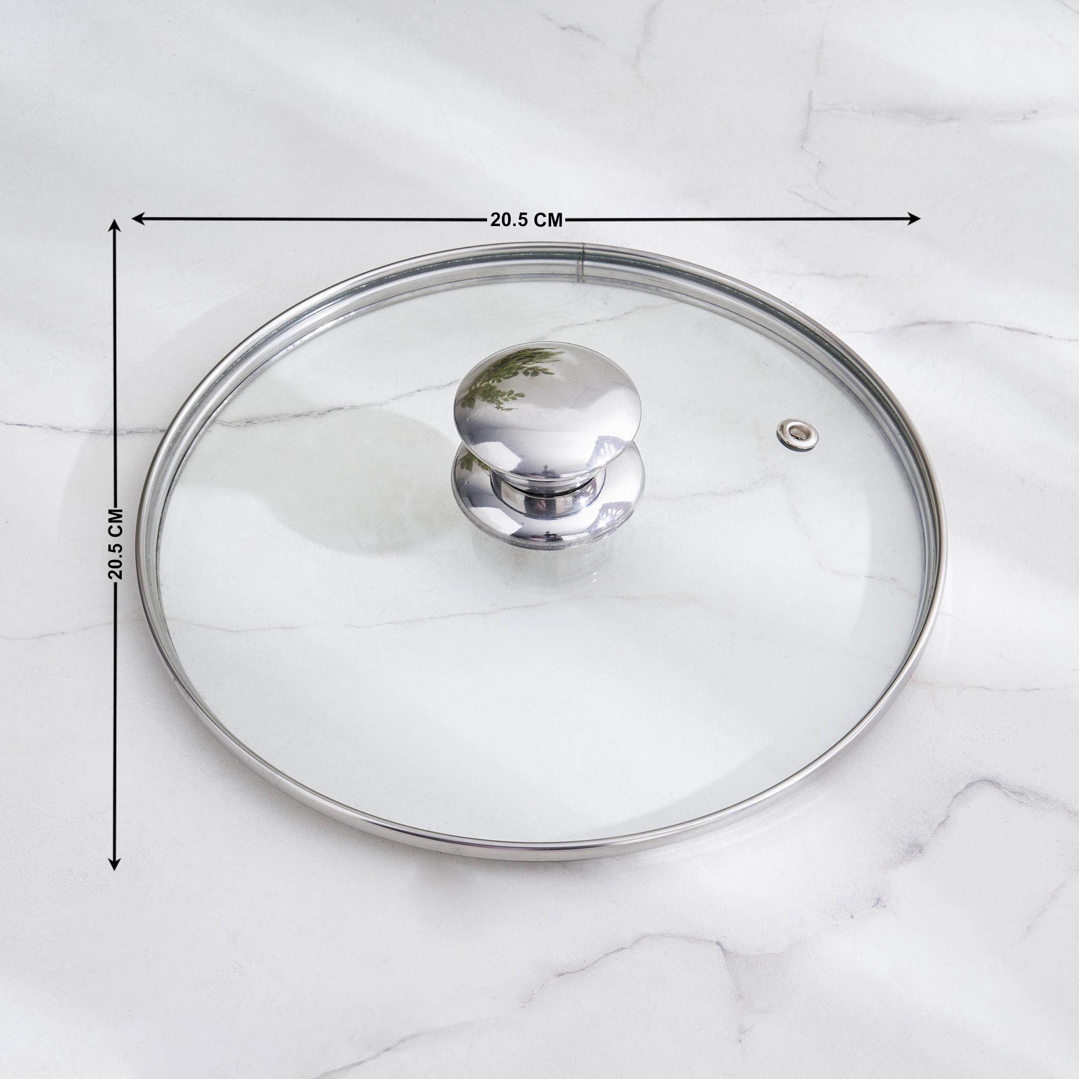 Adalyn Grit Glass Lid - 20.5cm in Transparent