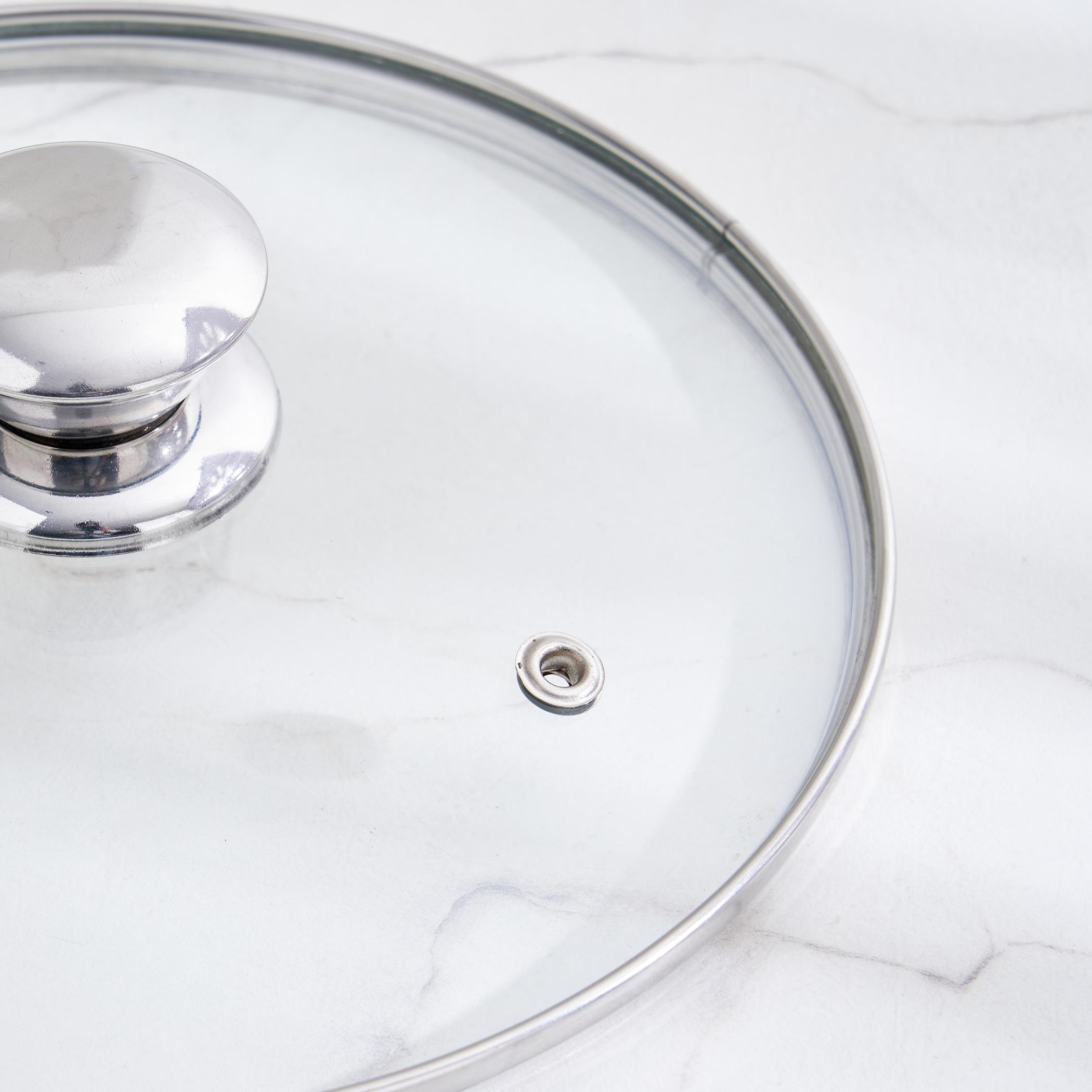 Adalyn Grit Glass Lid - 20.5cm in Transparent