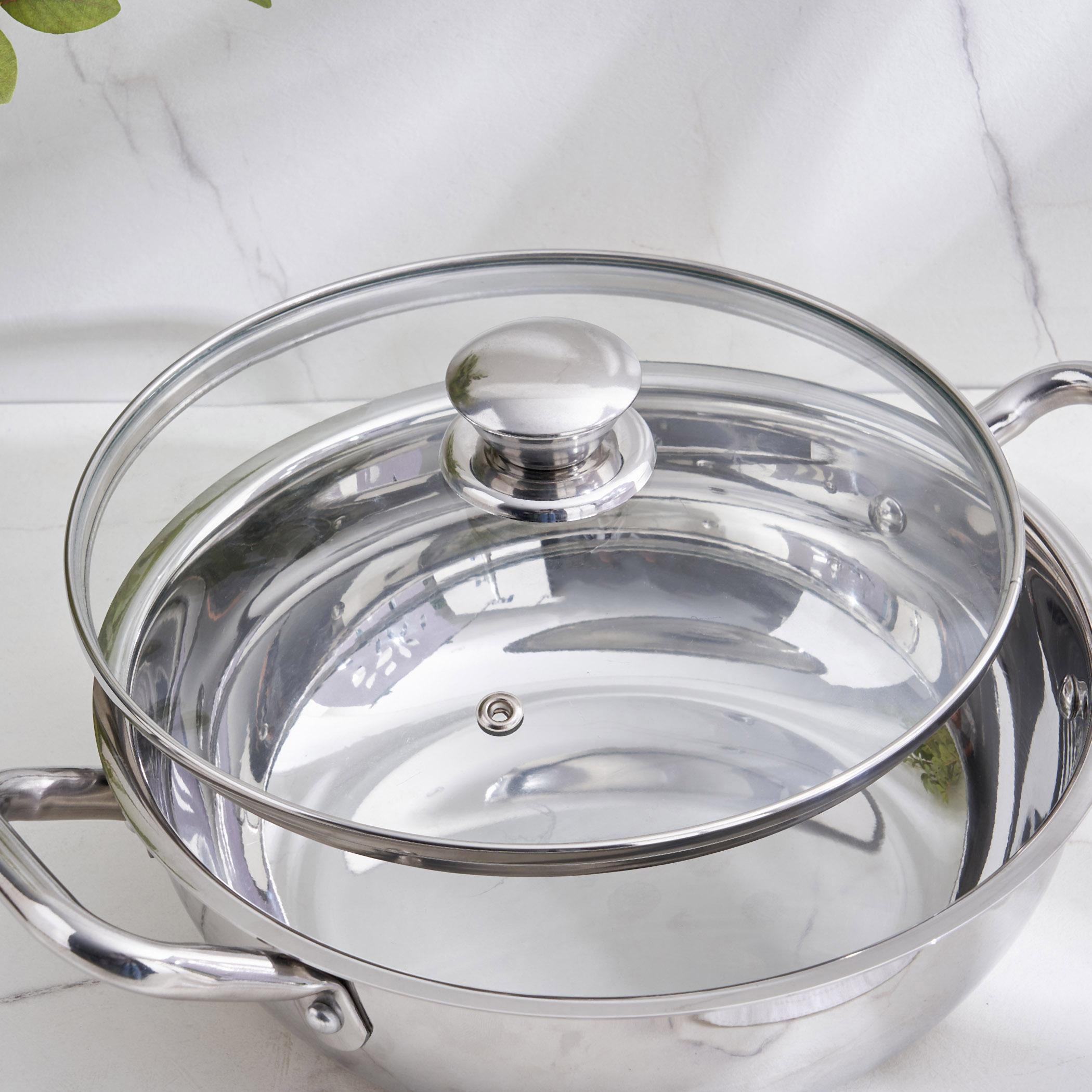 Adalyn Grit Glass Lid - 20.5cm in Transparent