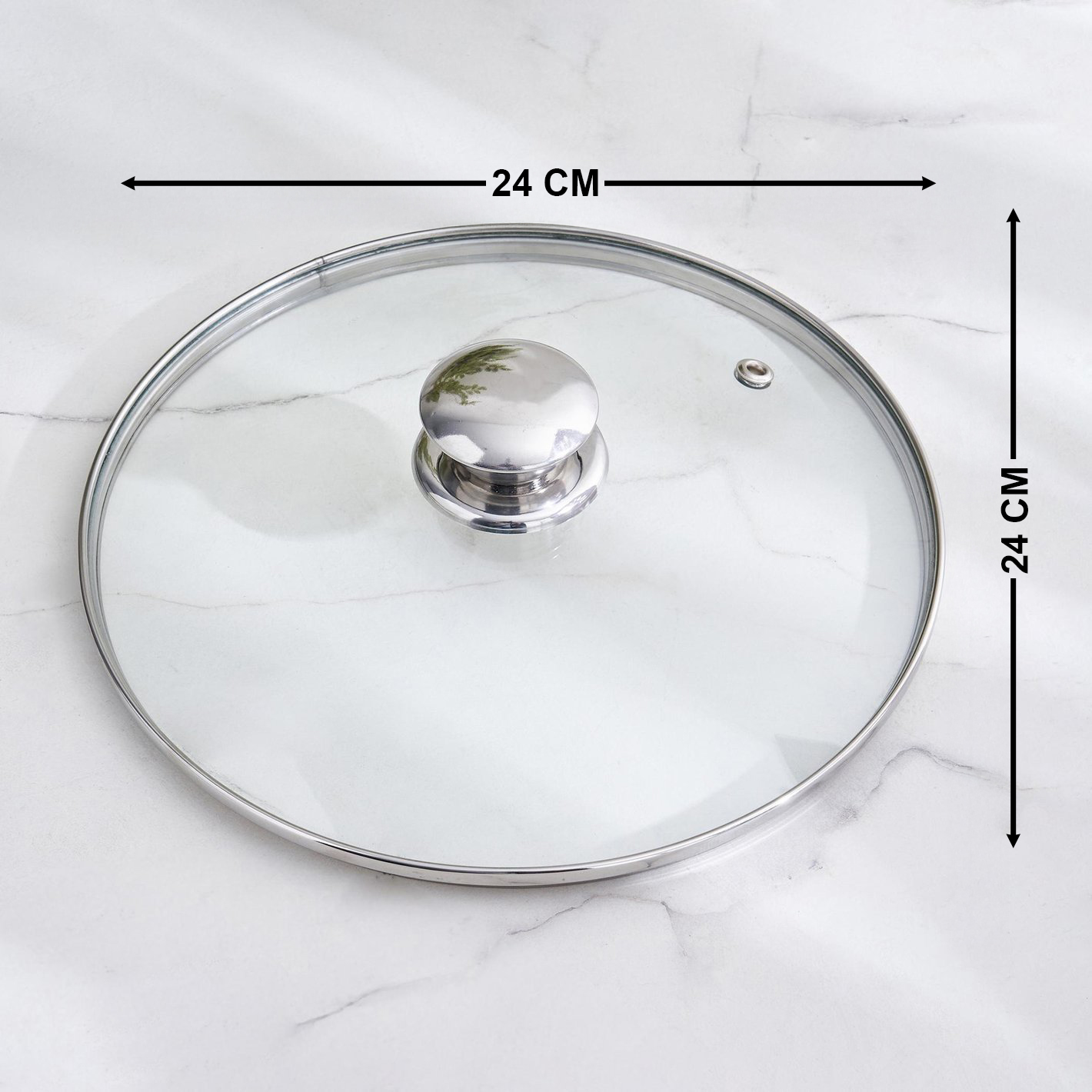 Adalyn Grit Glass Lid - 24cm in Transparent
