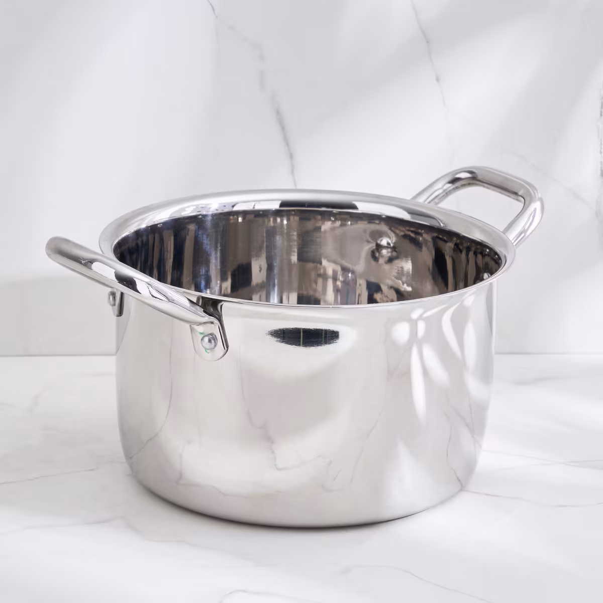 Adalyn Grit Stainless Steel Induction Compatible Casserole - 3.5L in Silver