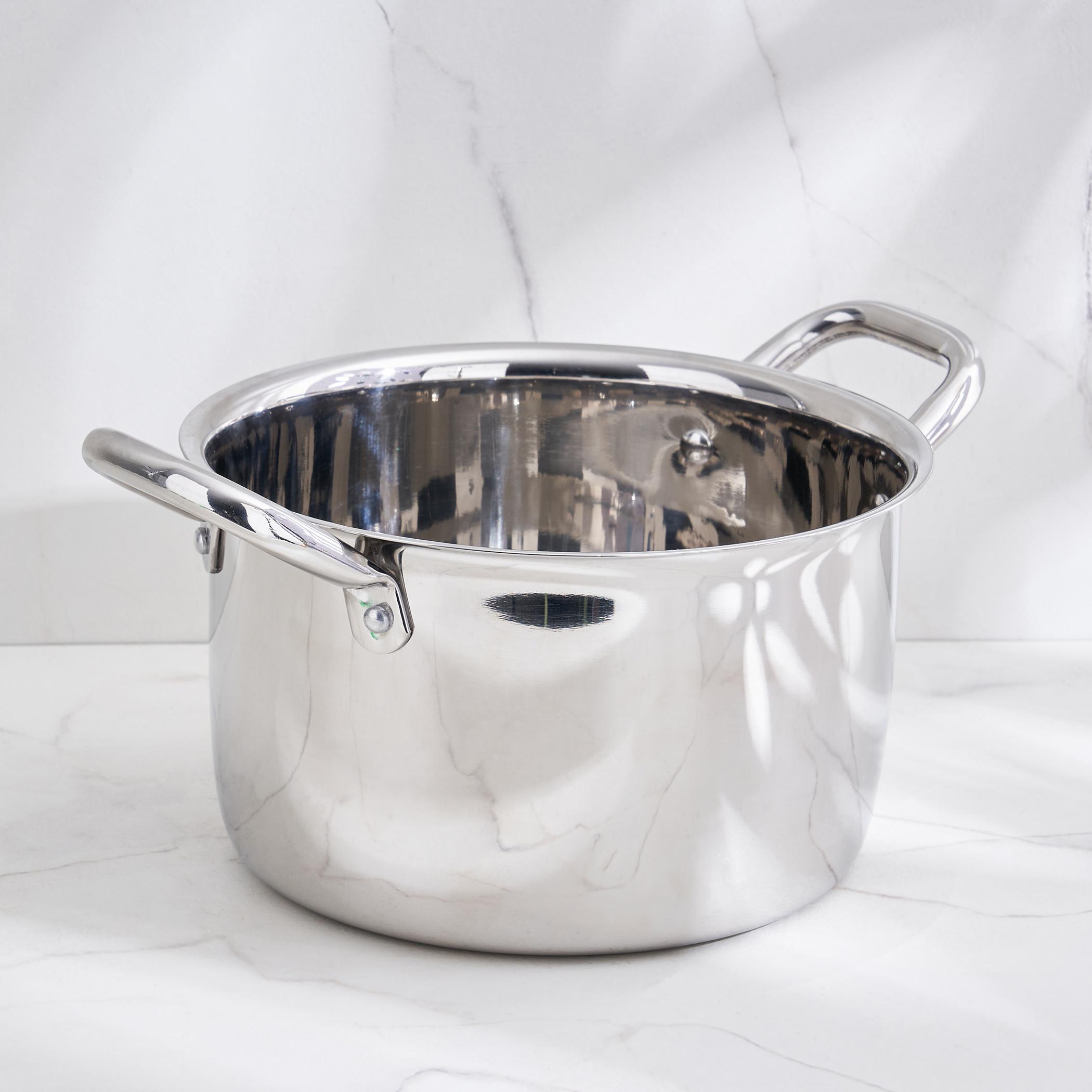 Adalyn Grit Stainless Steel Induction Compatible Casserole - 3.5L in Silver