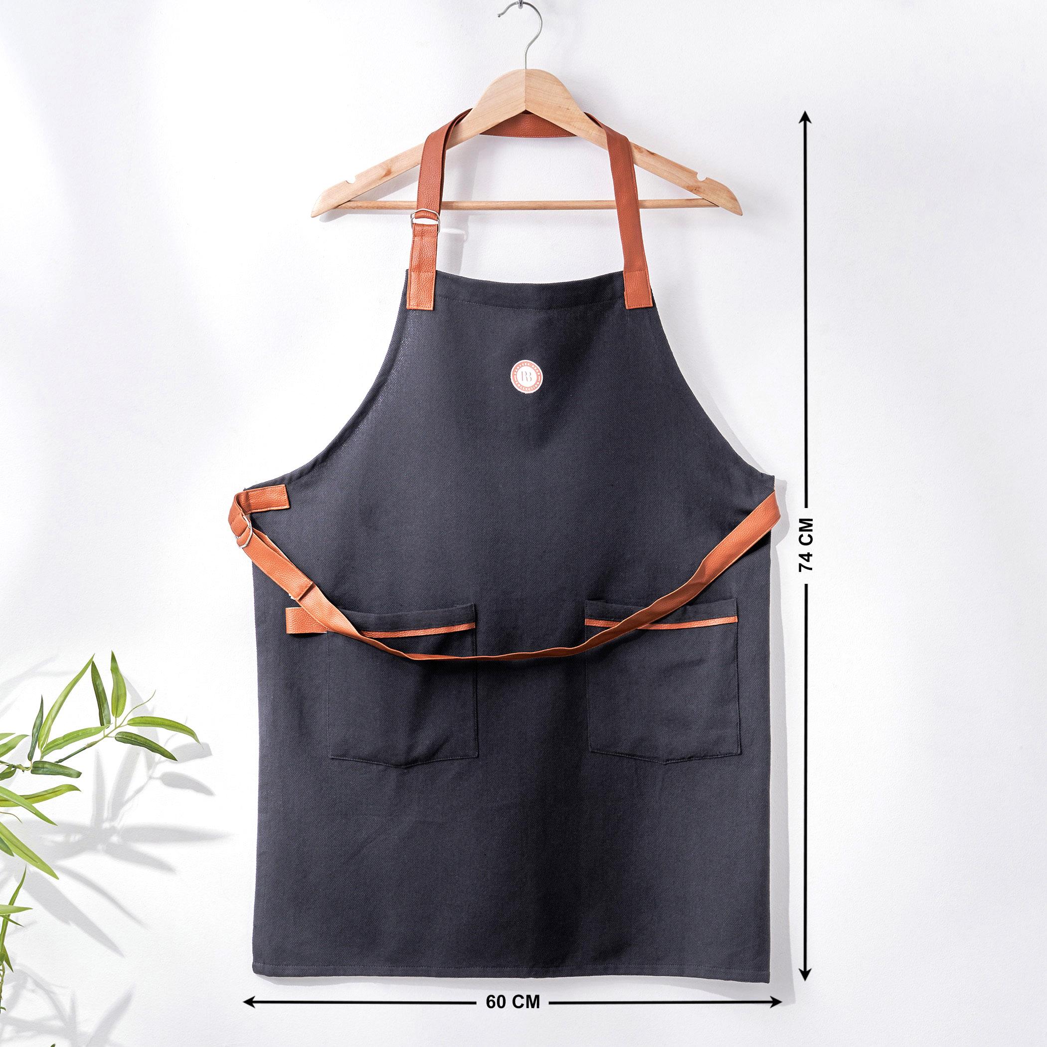 Chefs Special Cotton Kitchen Apron in Black