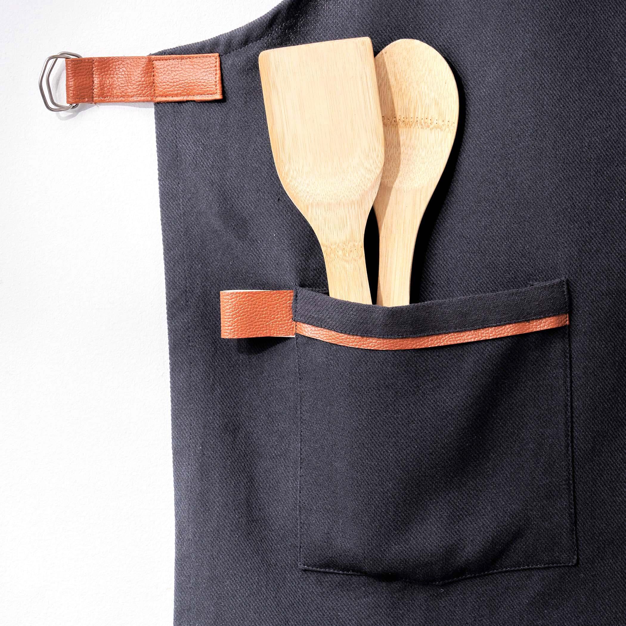 Chefs Special Cotton Kitchen Apron in Black