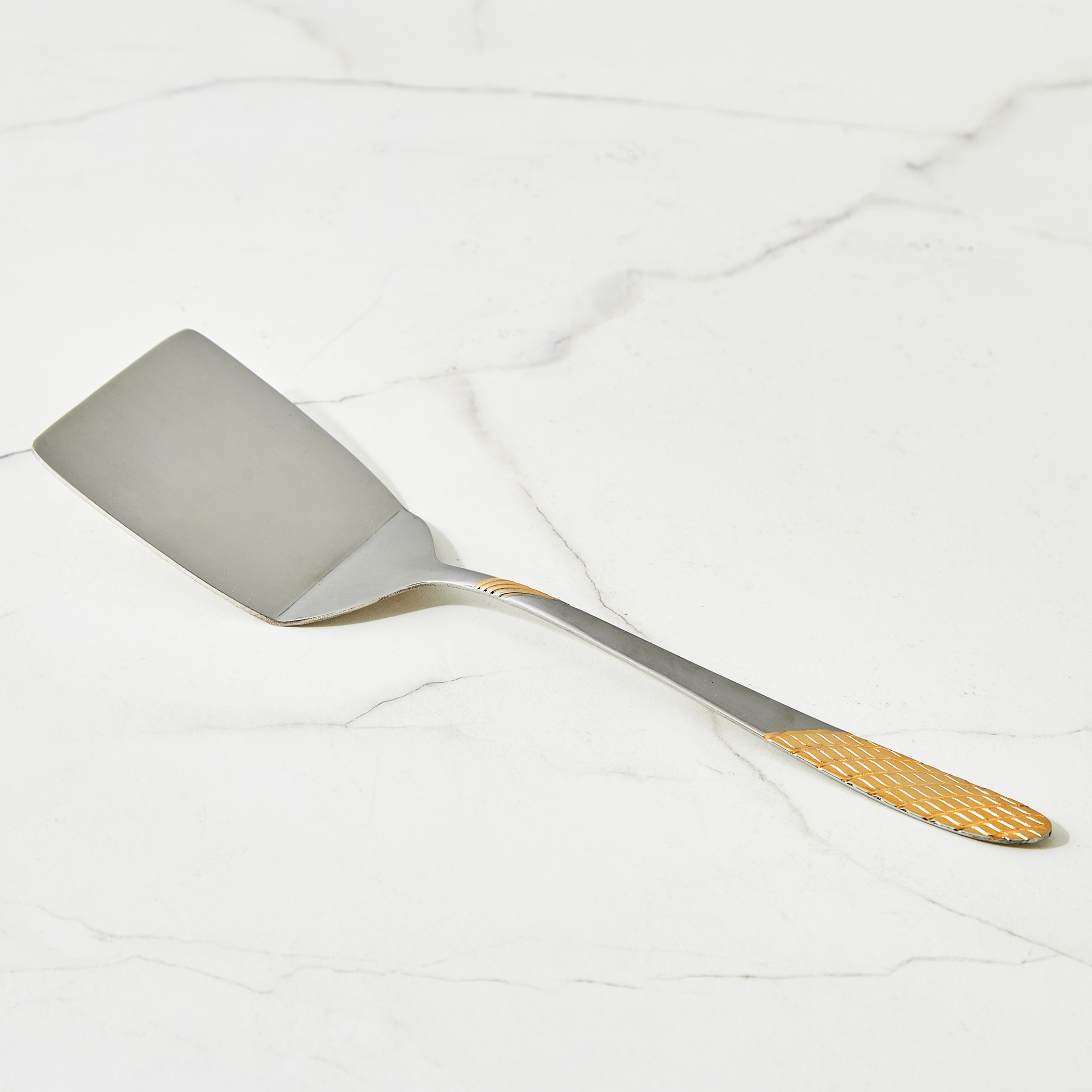 Glister Amara Stainless Steel Turner in Silver