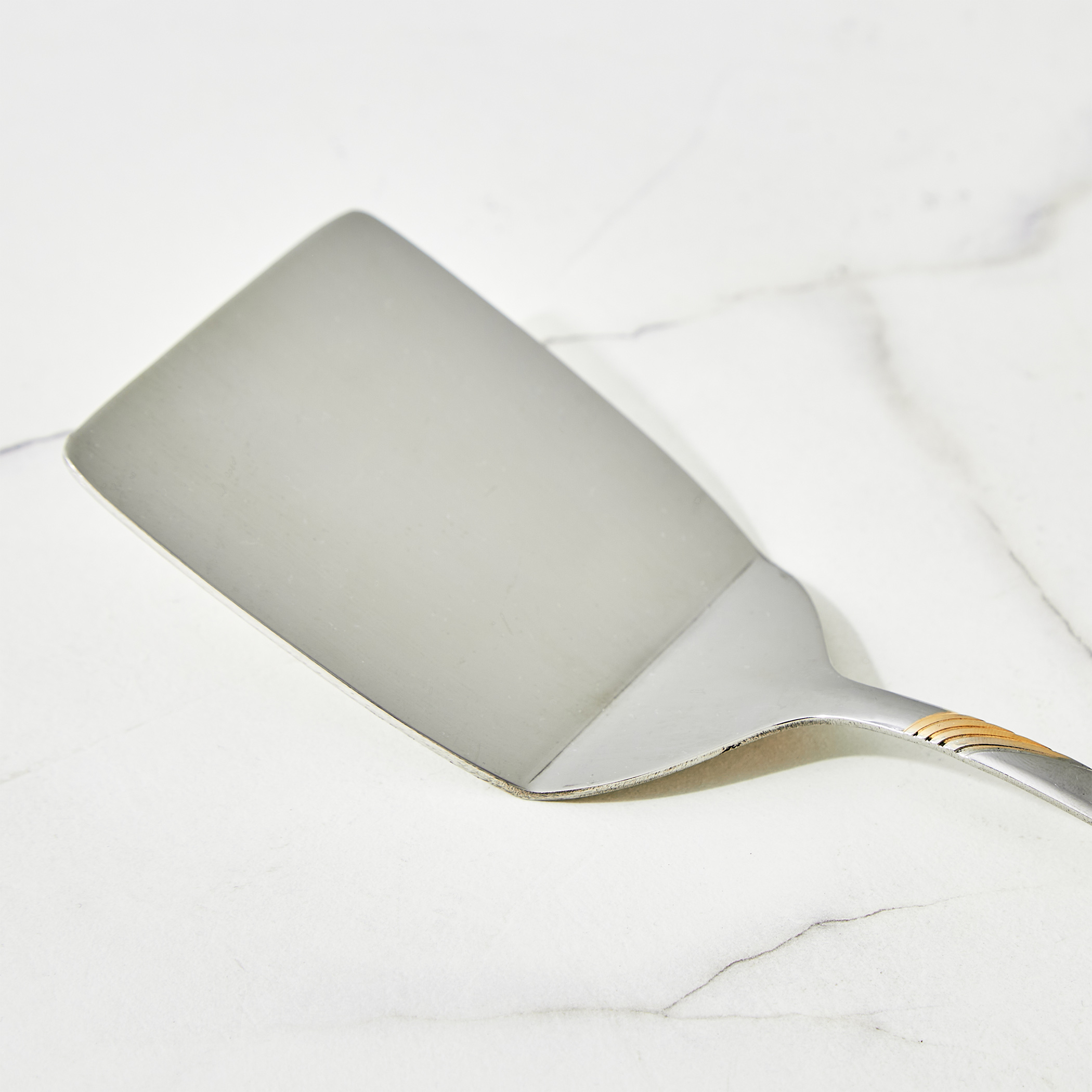 Glister Amara Stainless Steel Turner in Silver