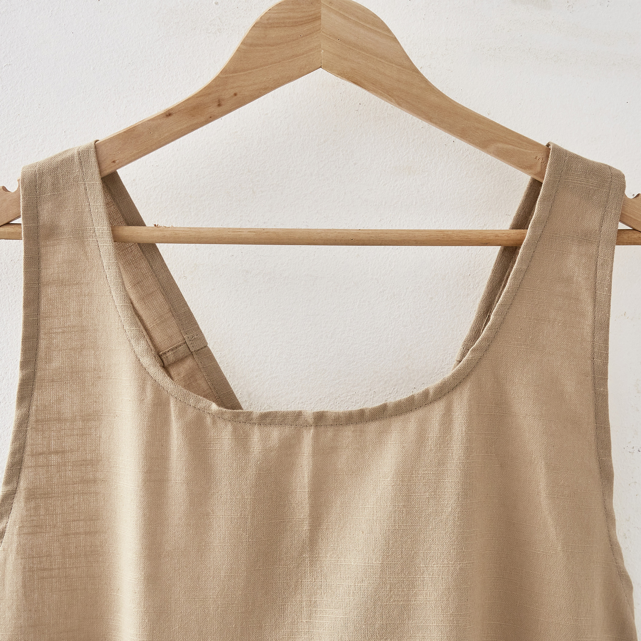 Maison Cotton Kitchen Apron in Beige