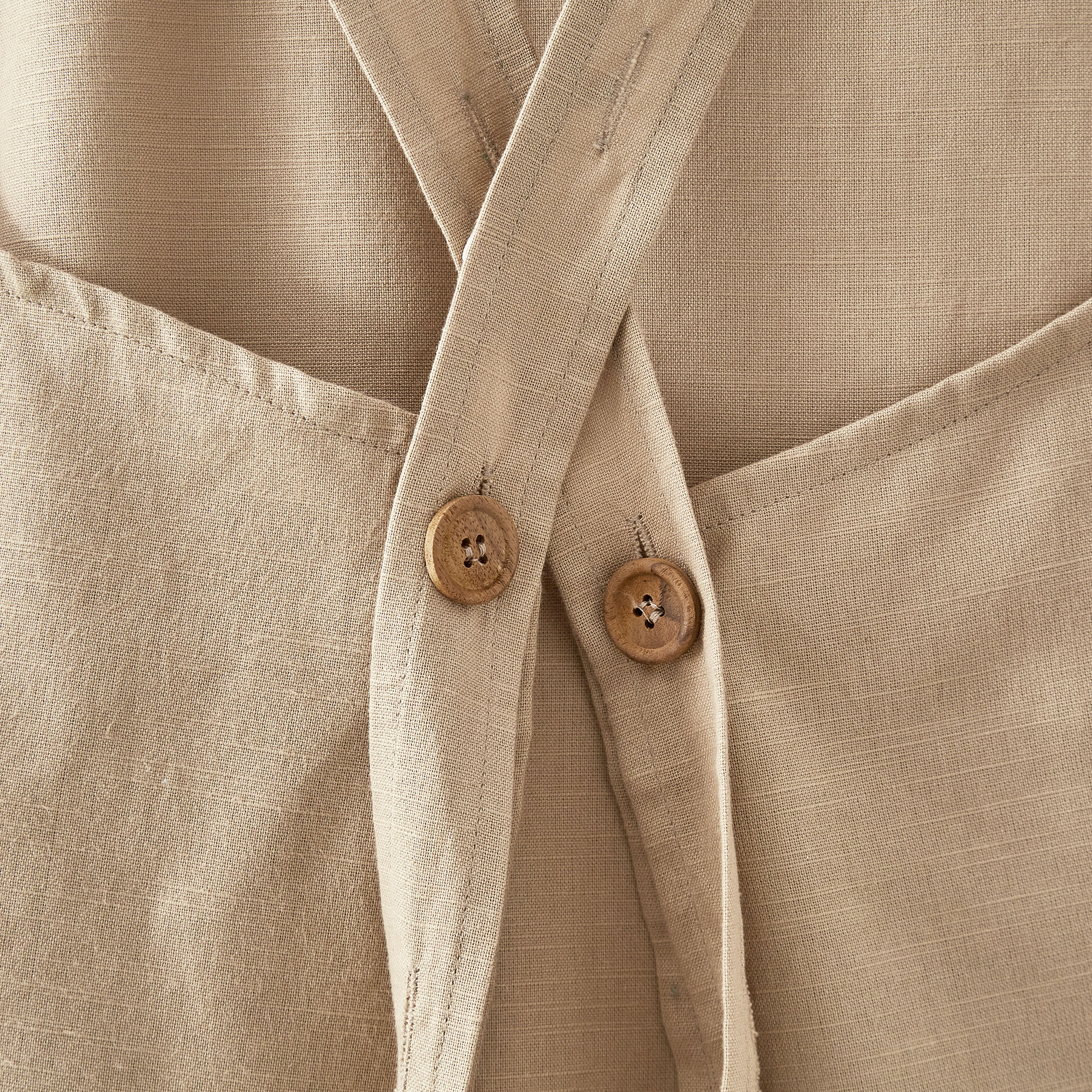 Maison Cotton Kitchen Apron in Beige