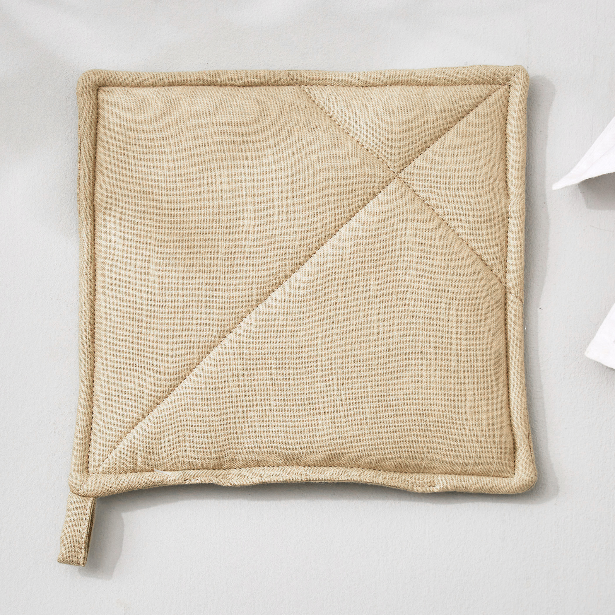 Maison Cotton Pot Holder in Beige