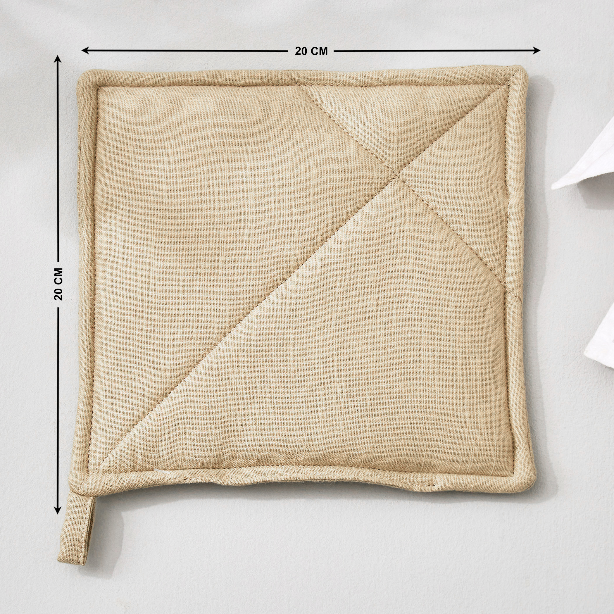 Maison Cotton Pot Holder in Beige