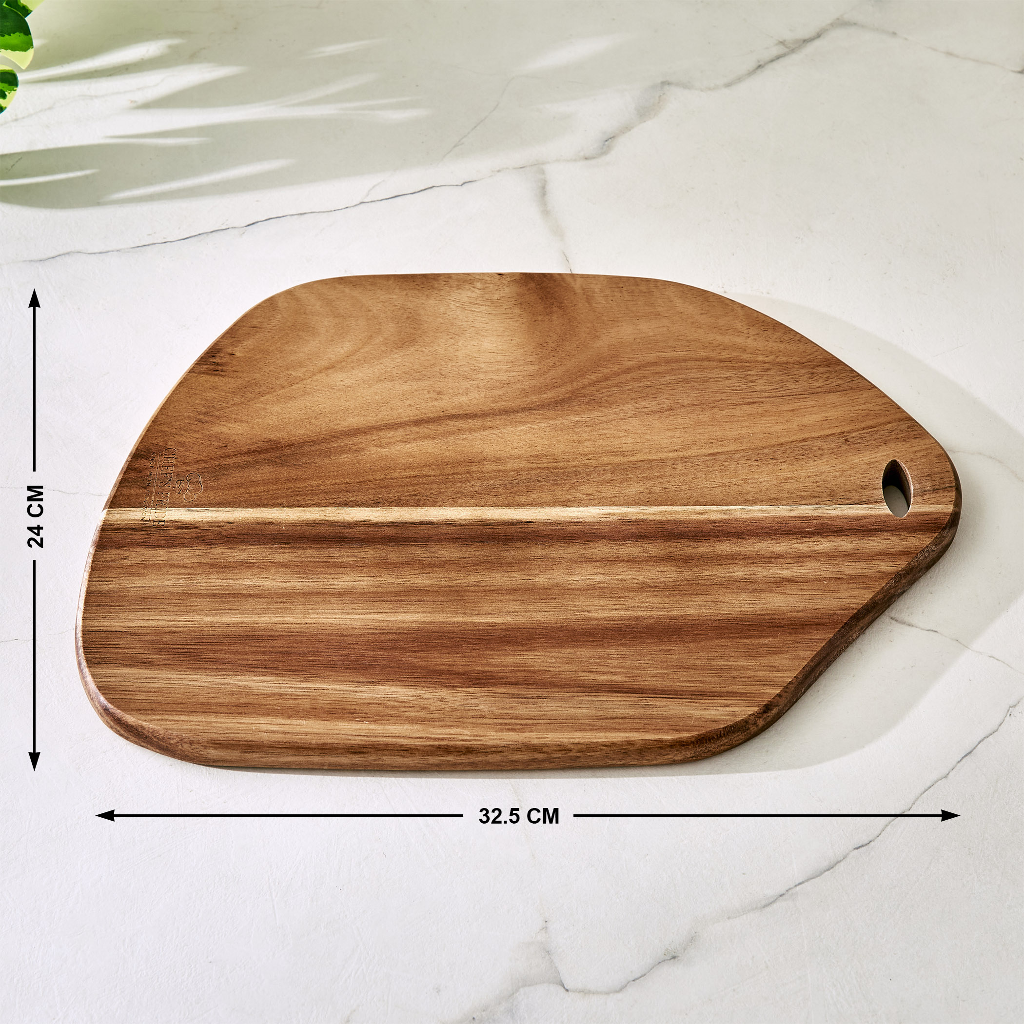 Chefs Pride Marion Acacia Wood Chopping Board in Brown