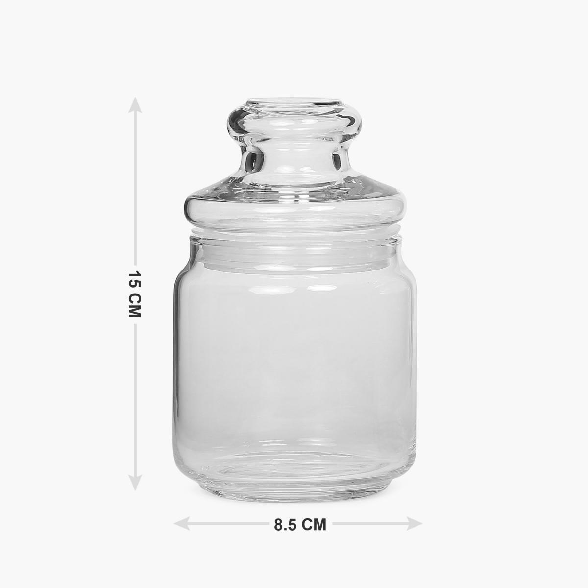 OCEAN Set of 2 Glass Pop Jars - 500ml in Transparent