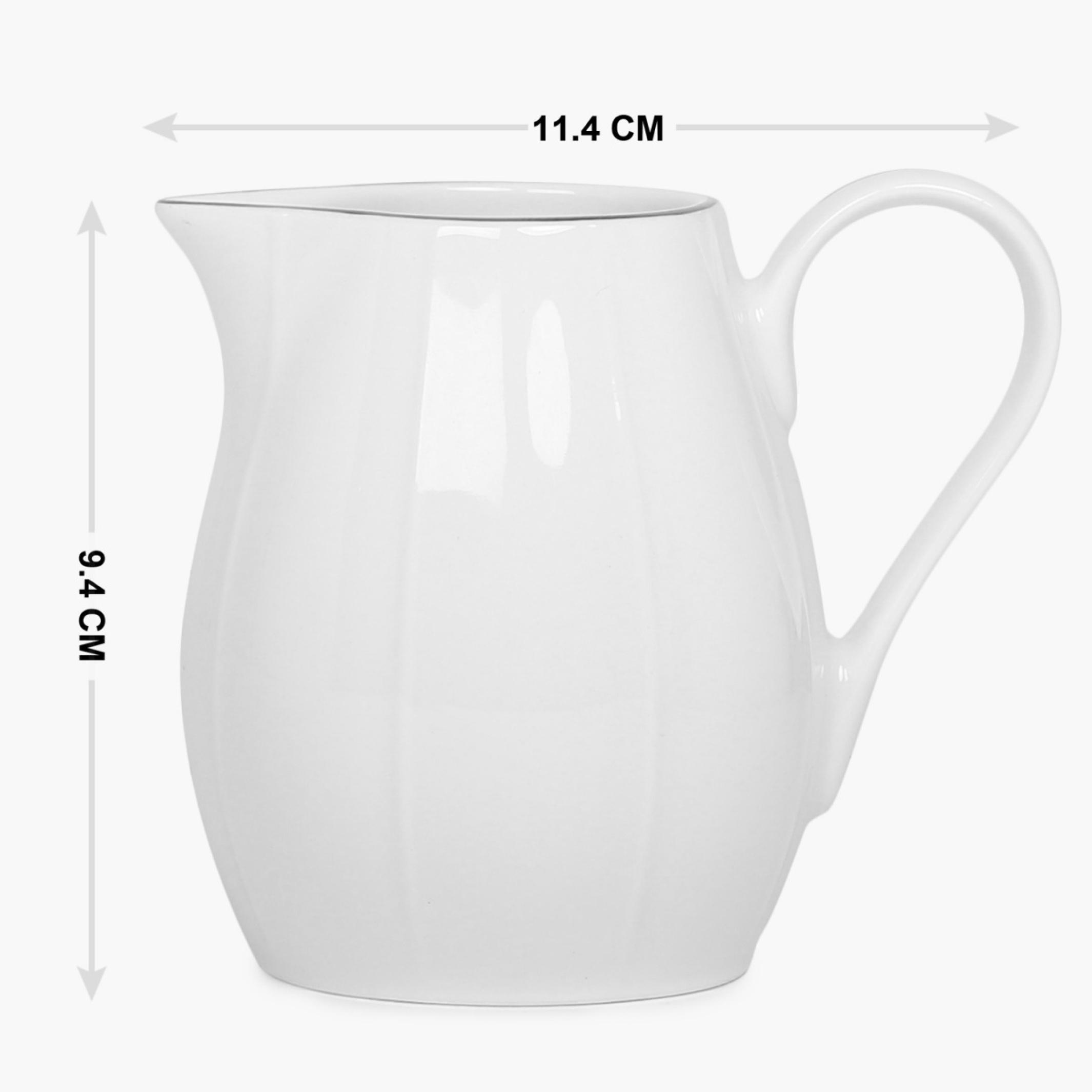 Marshmallow Ext Ceramic Creamer - 250ml in White
