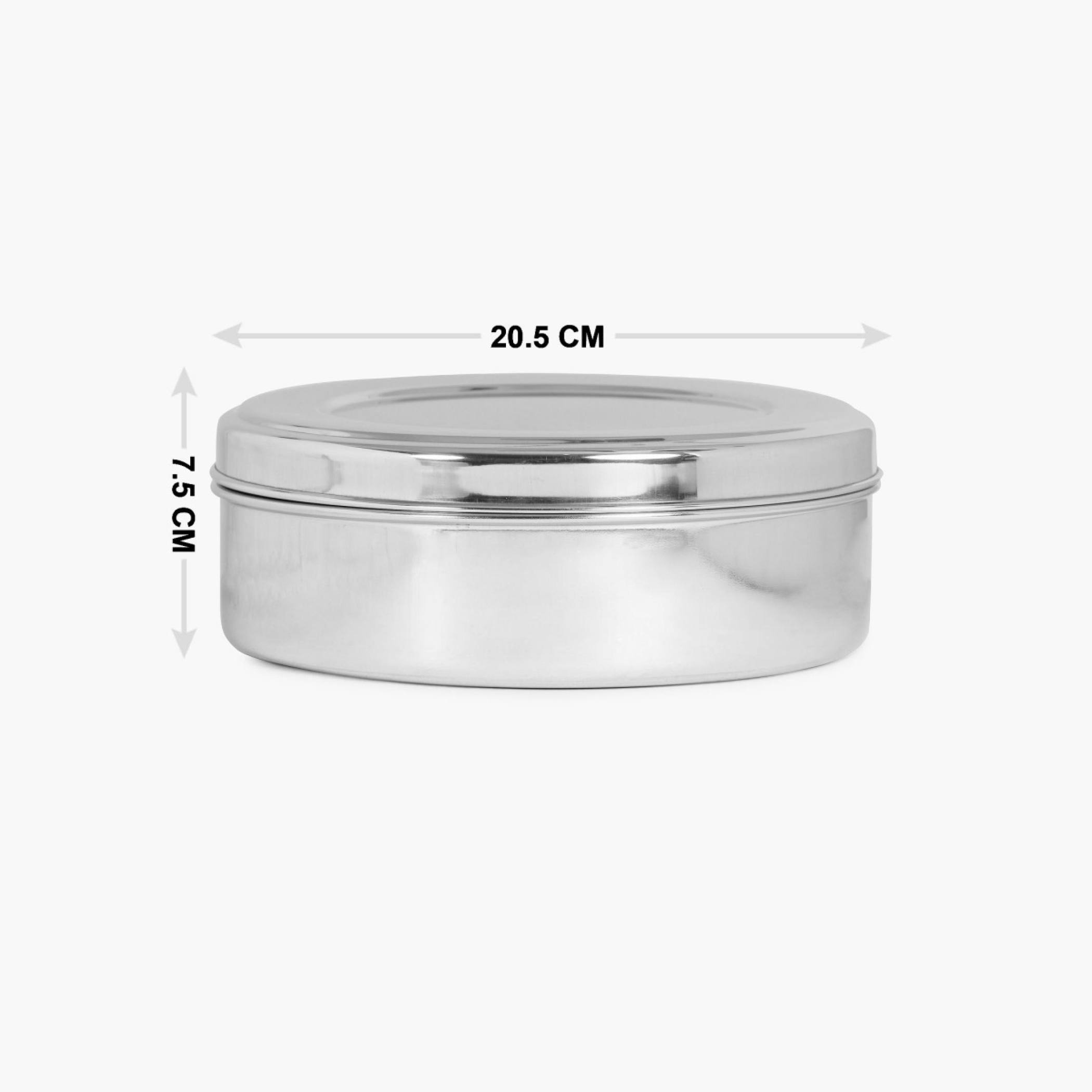 Glovia Weston Stainless Steel Spice Box in Silver