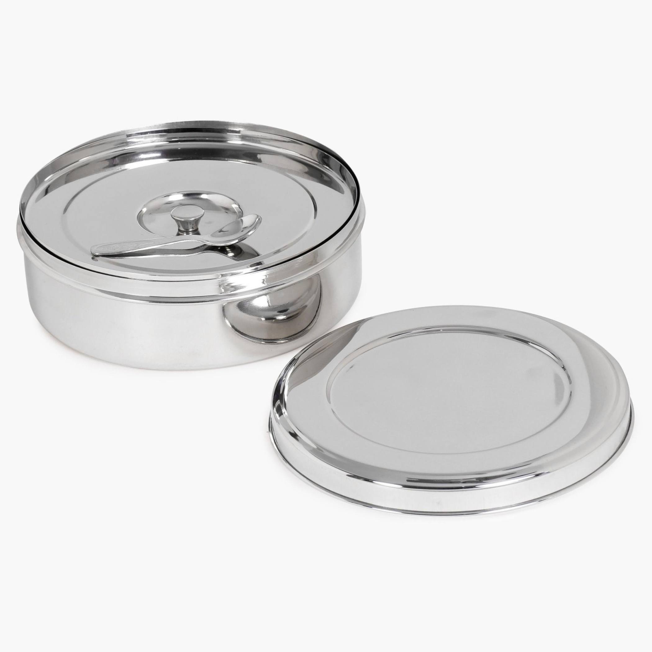 Glovia Weston Stainless Steel Spice Box in Silver