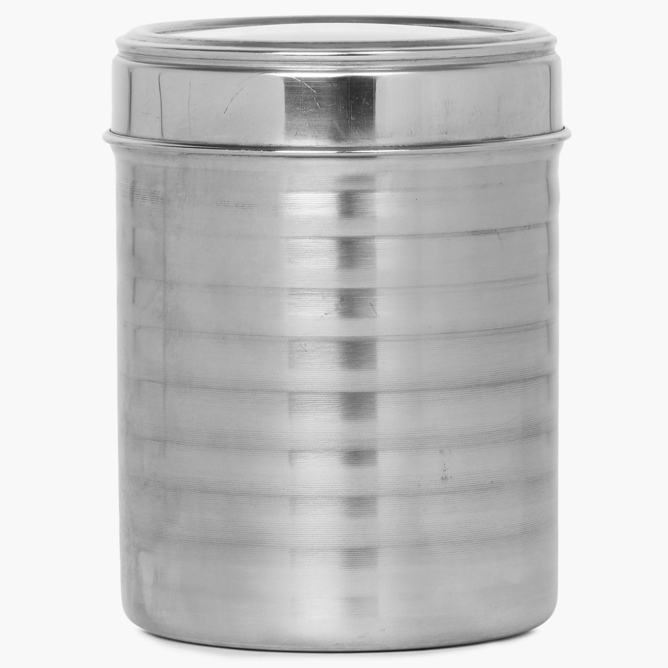 Glovia Stainless Steel Canister in Silver