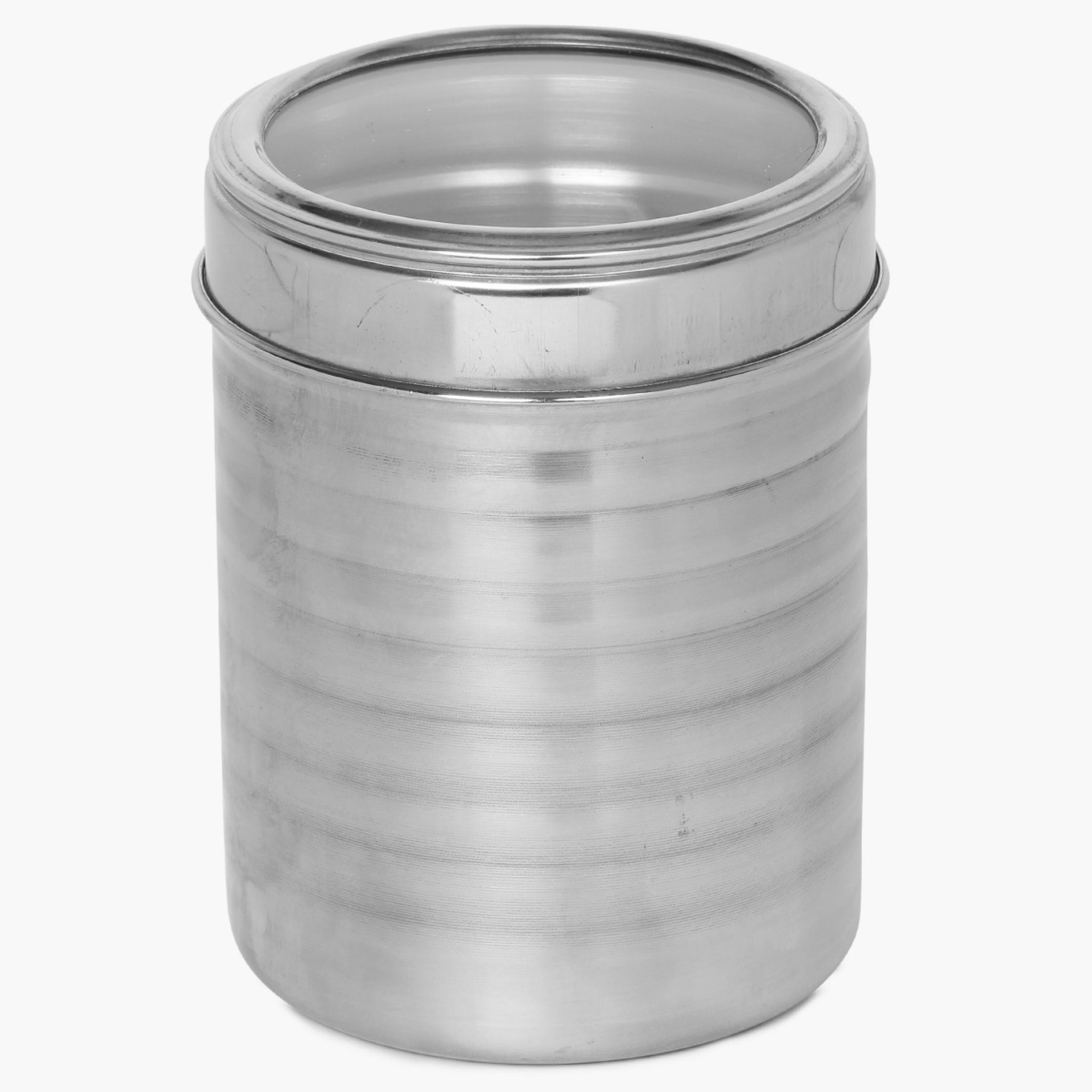 Glovia Stainless Steel Canister in Silver