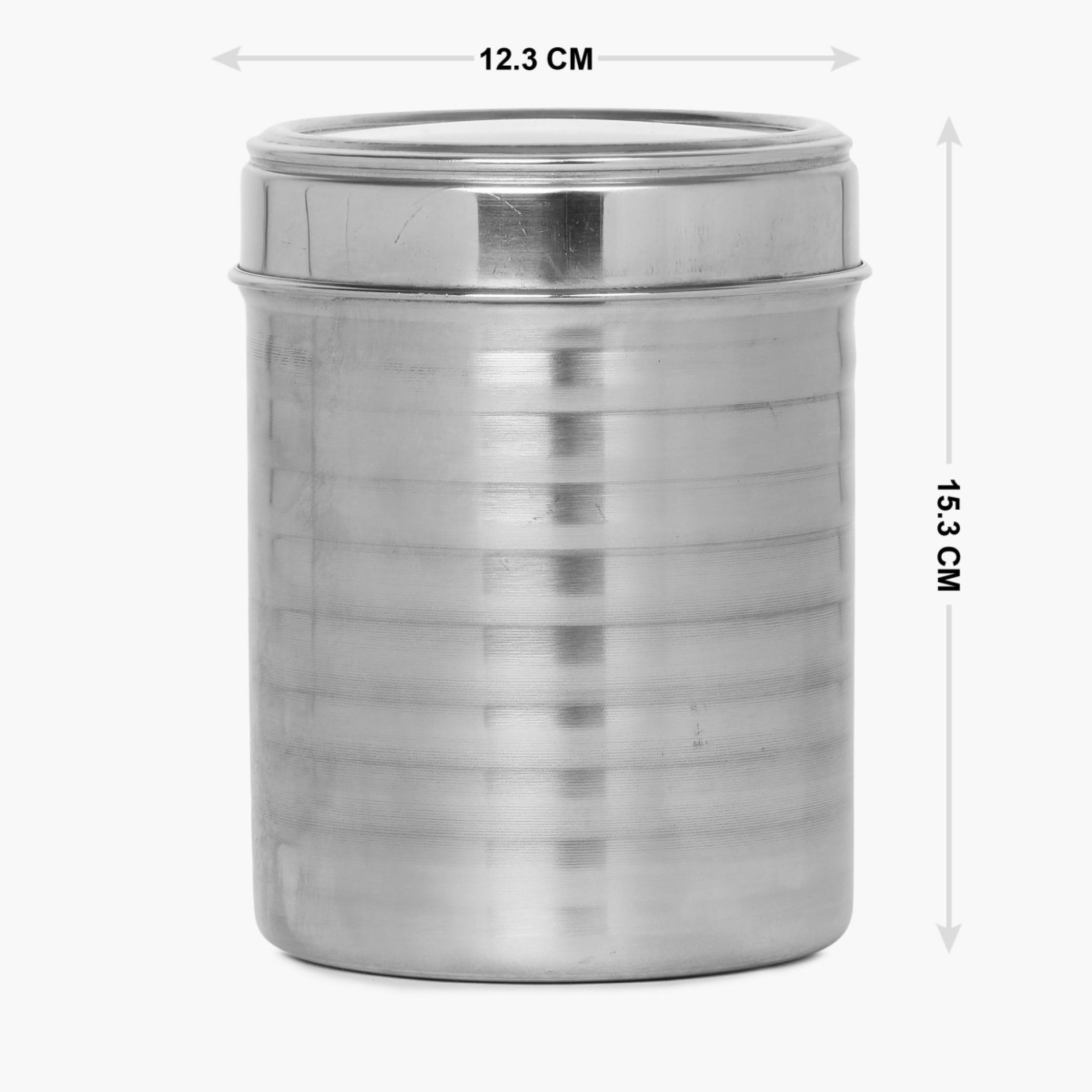 Glovia Stainless Steel Canister in Silver