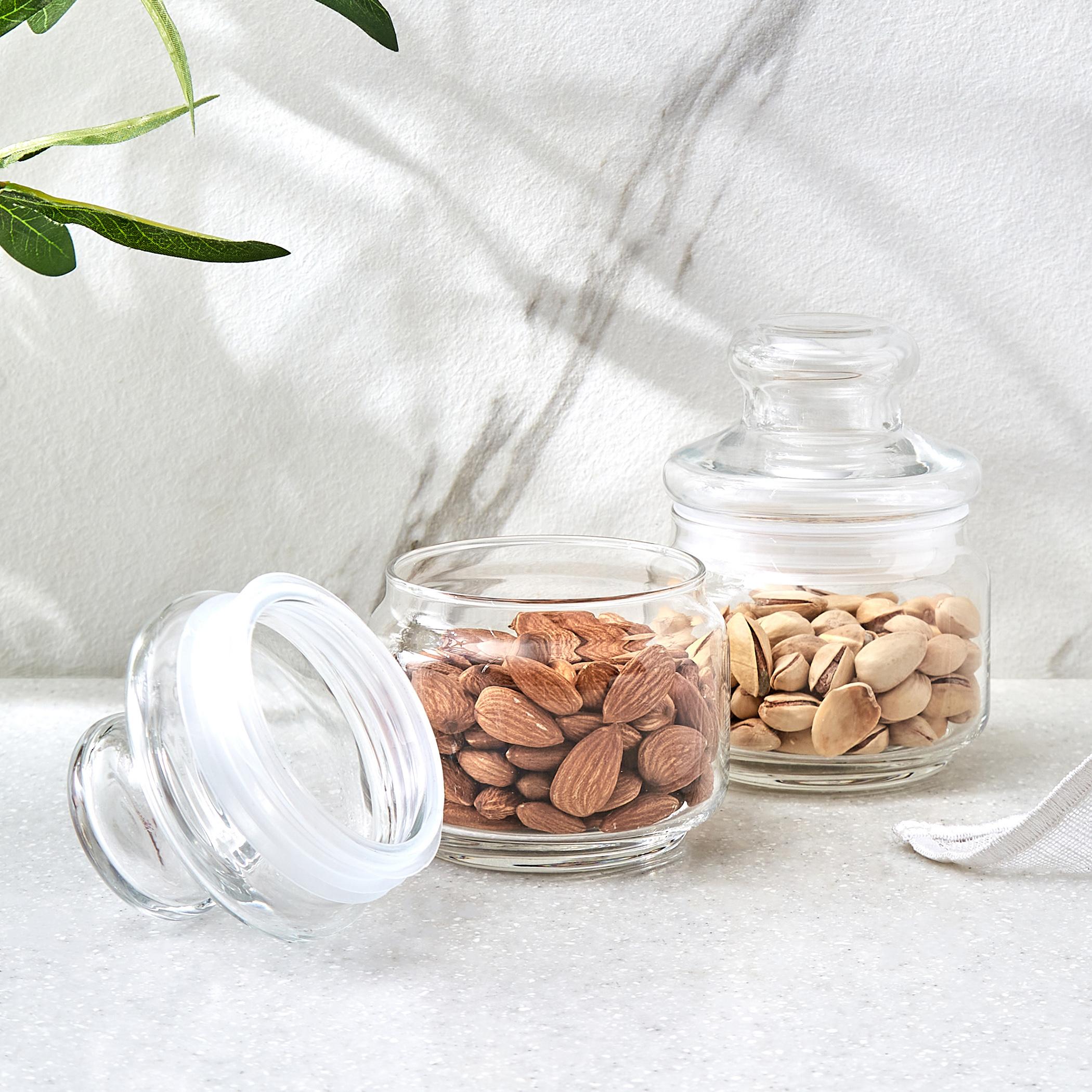 OCEAN Set of 2 Glass Pop Jars - 325ml in Transparent