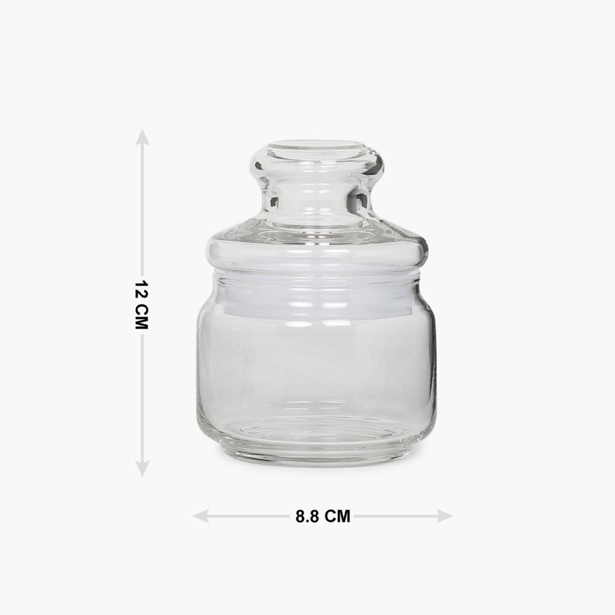 OCEAN Set of 2 Glass Pop Jars - 325ml in Transparent