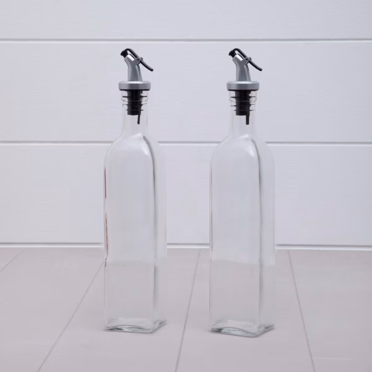 Pamolive Glass Oil Bottle with Stopper - 500ml in Transparent
