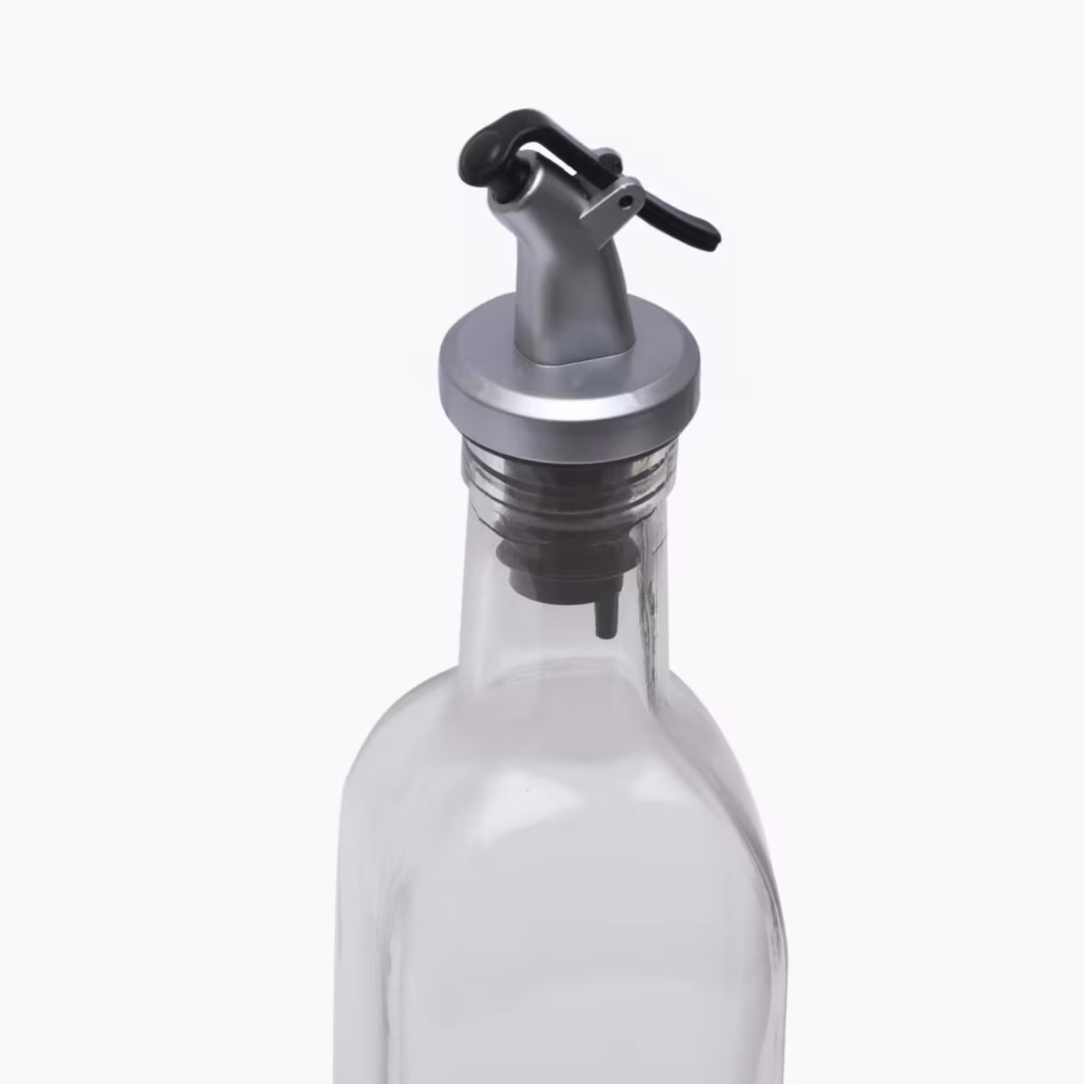 Pamolive Glass Oil Bottle with Stopper - 500ml in Transparent