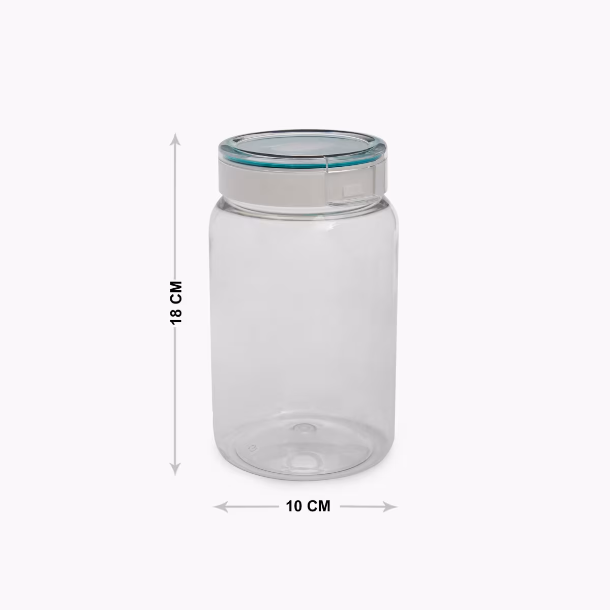 Barbados Set of 6 Pet Canisters - 1.4L in Transparent