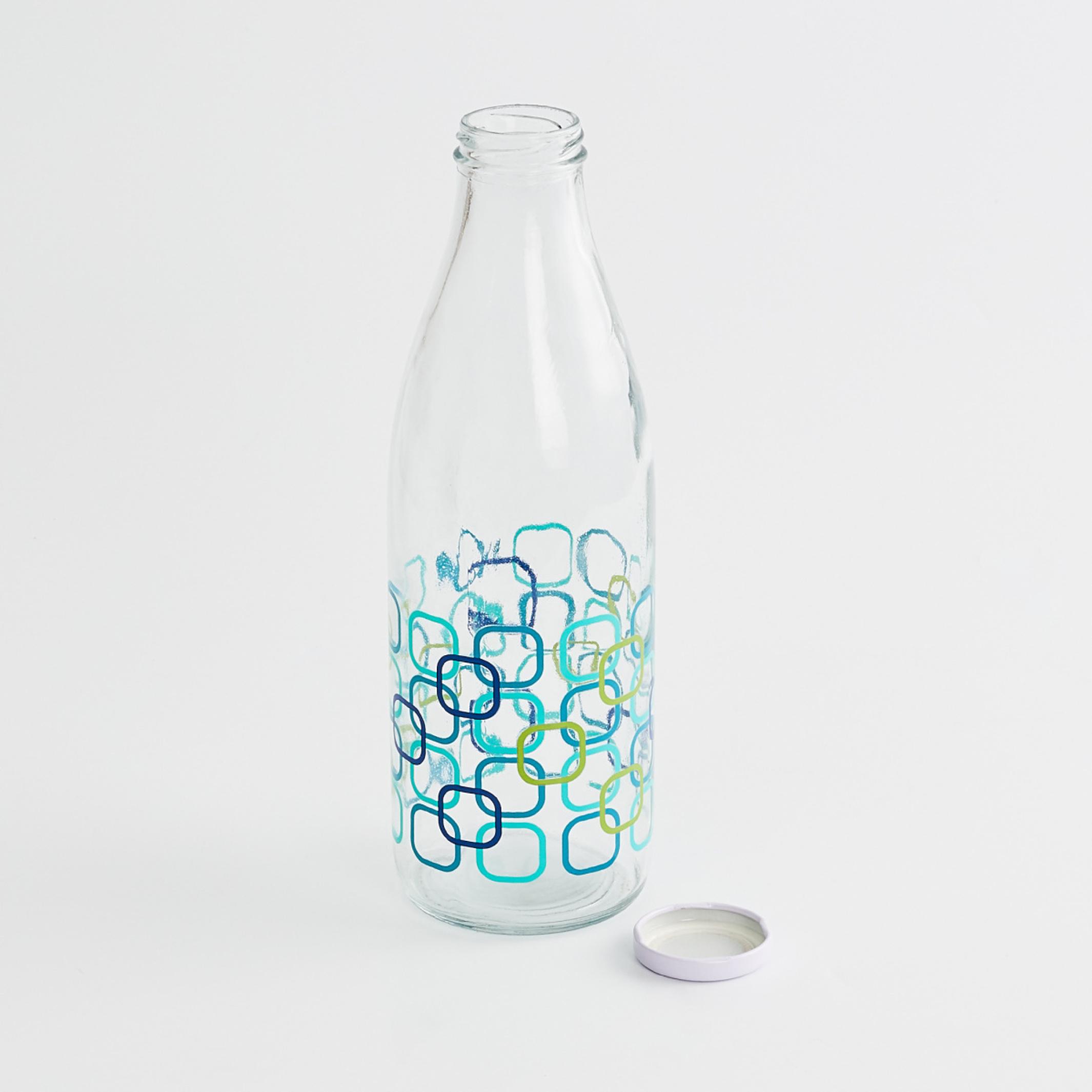 Marley Set of 4 Glass Milk Bottles - 1L in Transparent