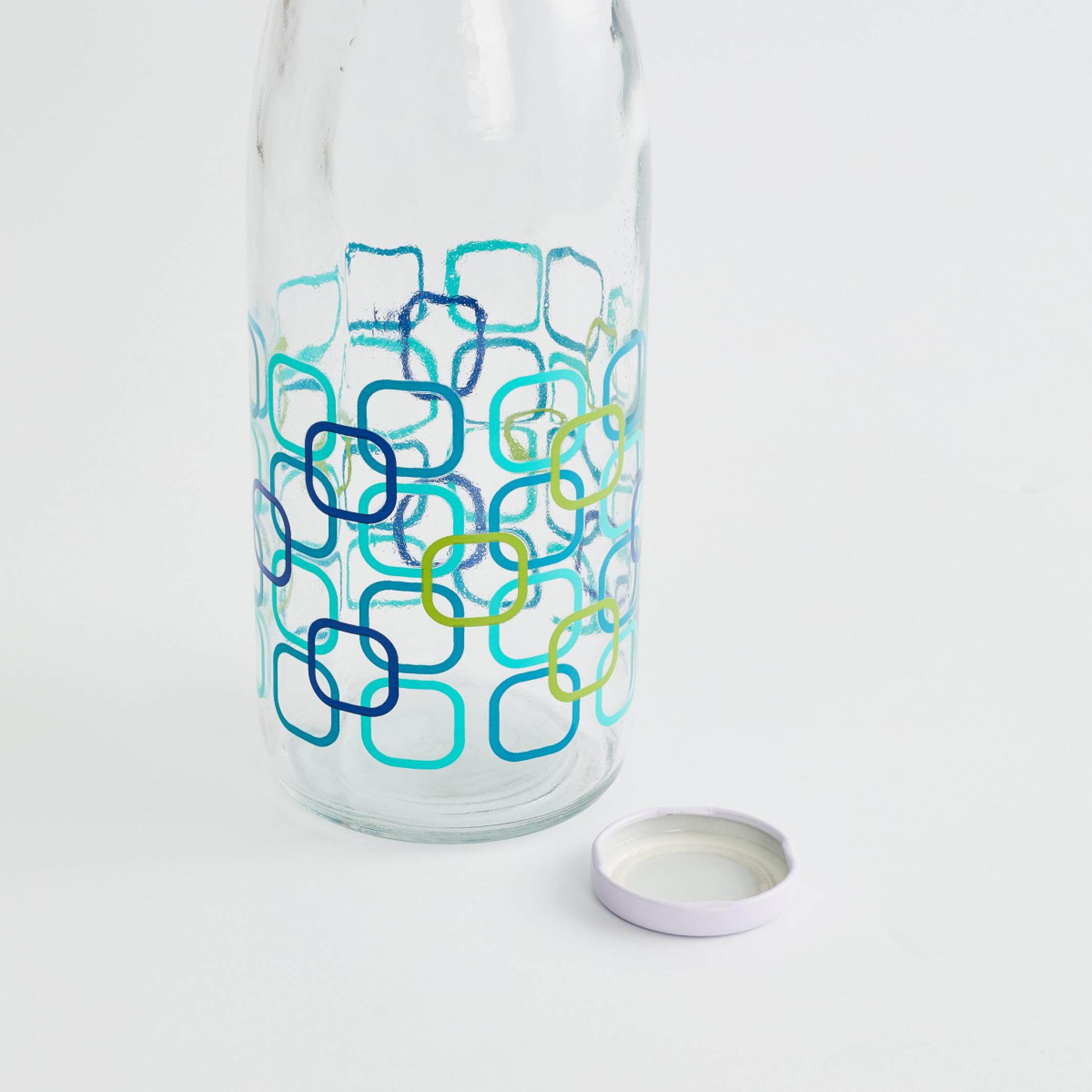 Marley Set of 4 Glass Milk Bottles - 1L in Transparent