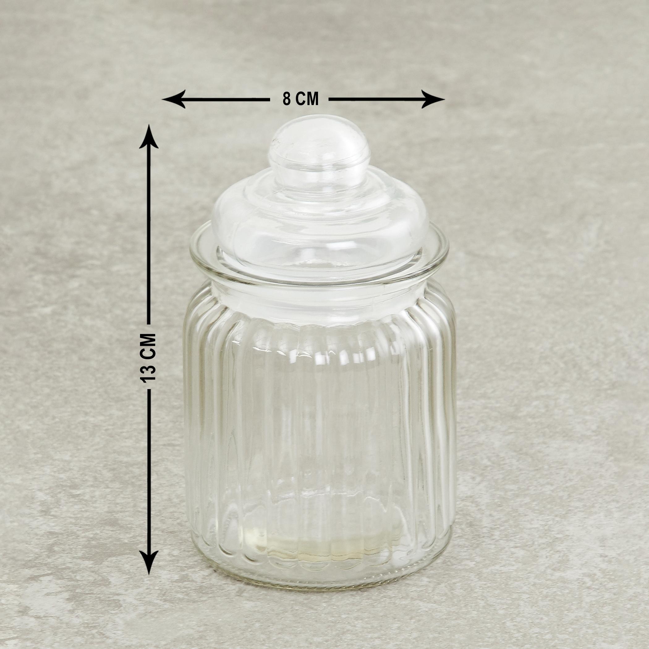 Marley Set of 6 Glass Storage Jars - 250ml in Transparent
