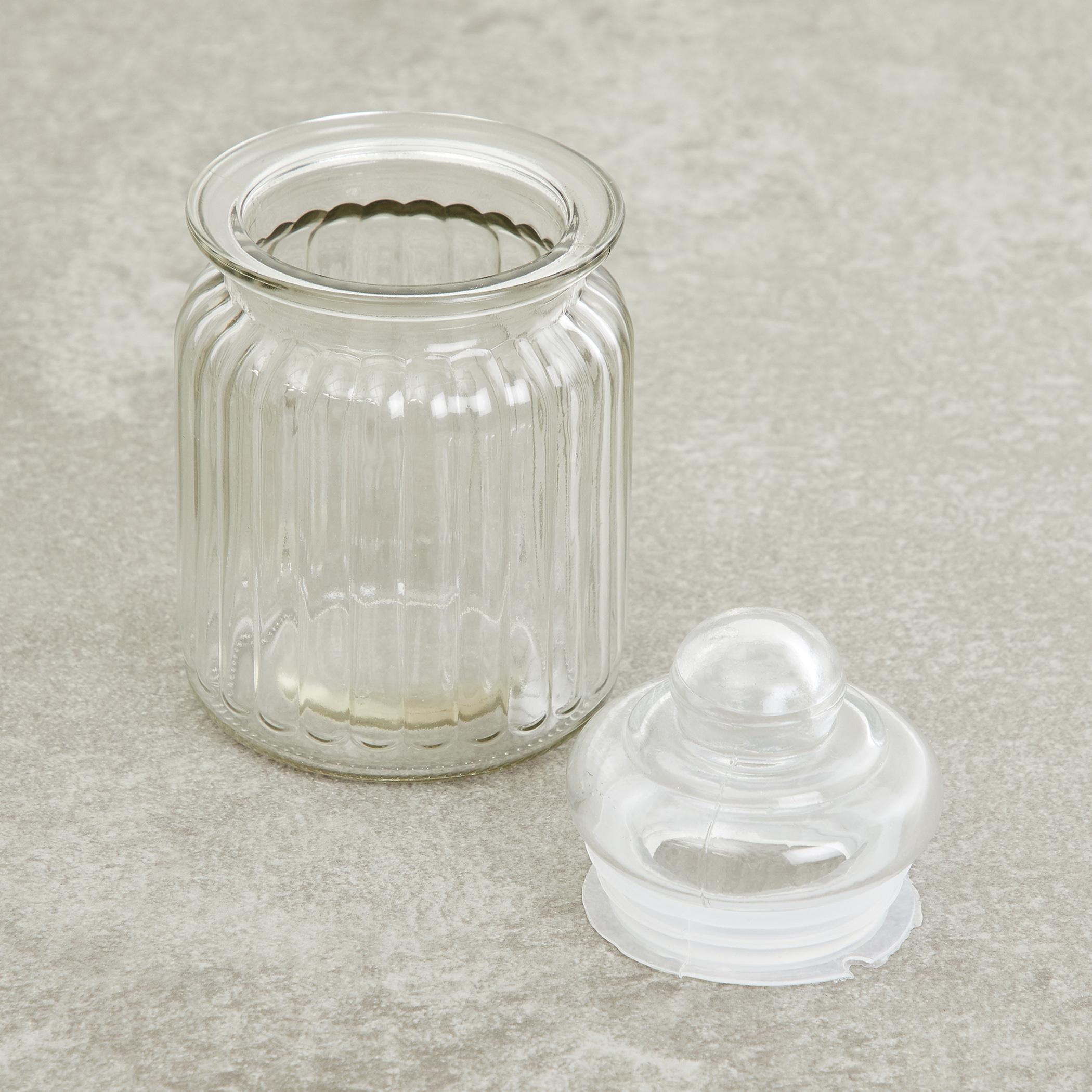 Marley Set of 6 Glass Storage Jars - 250ml in Transparent