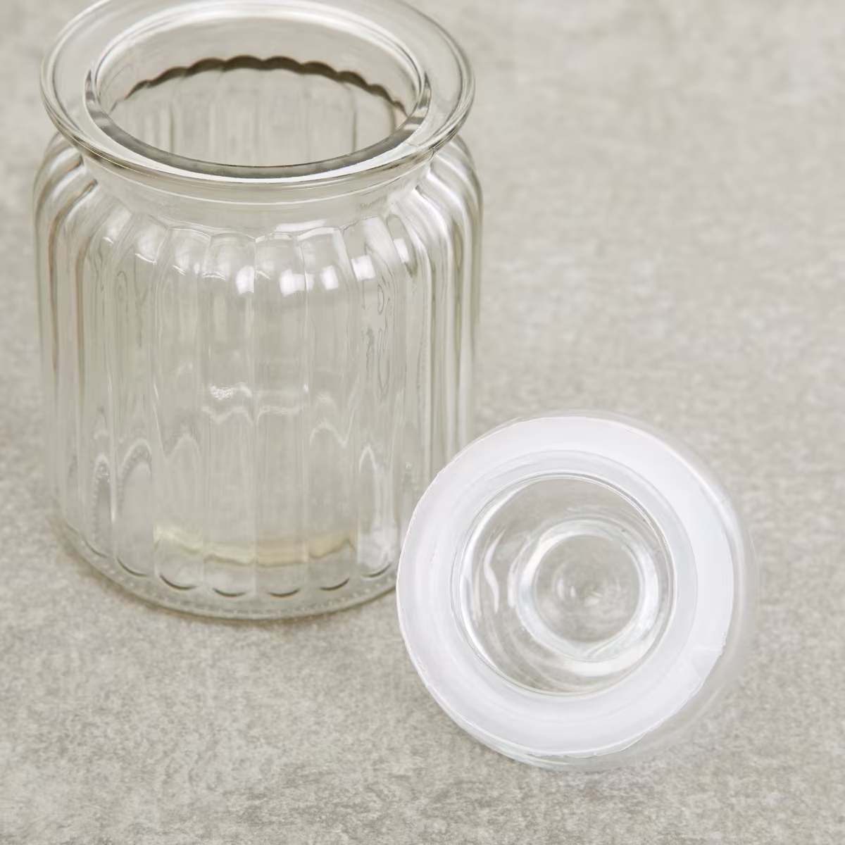 Marley Set of 6 Glass Storage Jars - 250ml in Transparent