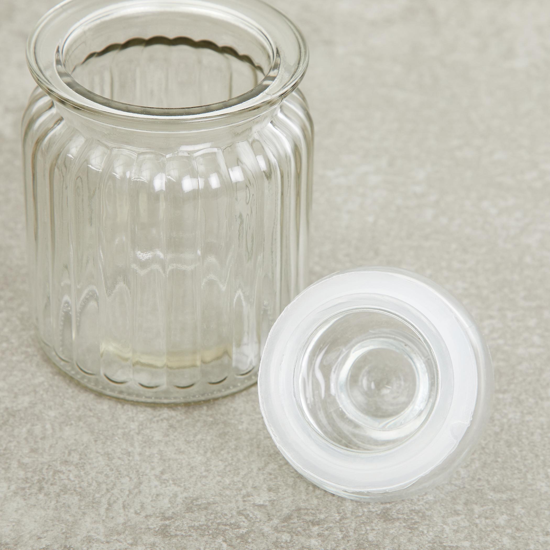 Marley Set of 6 Glass Storage Jars - 250ml in Transparent
