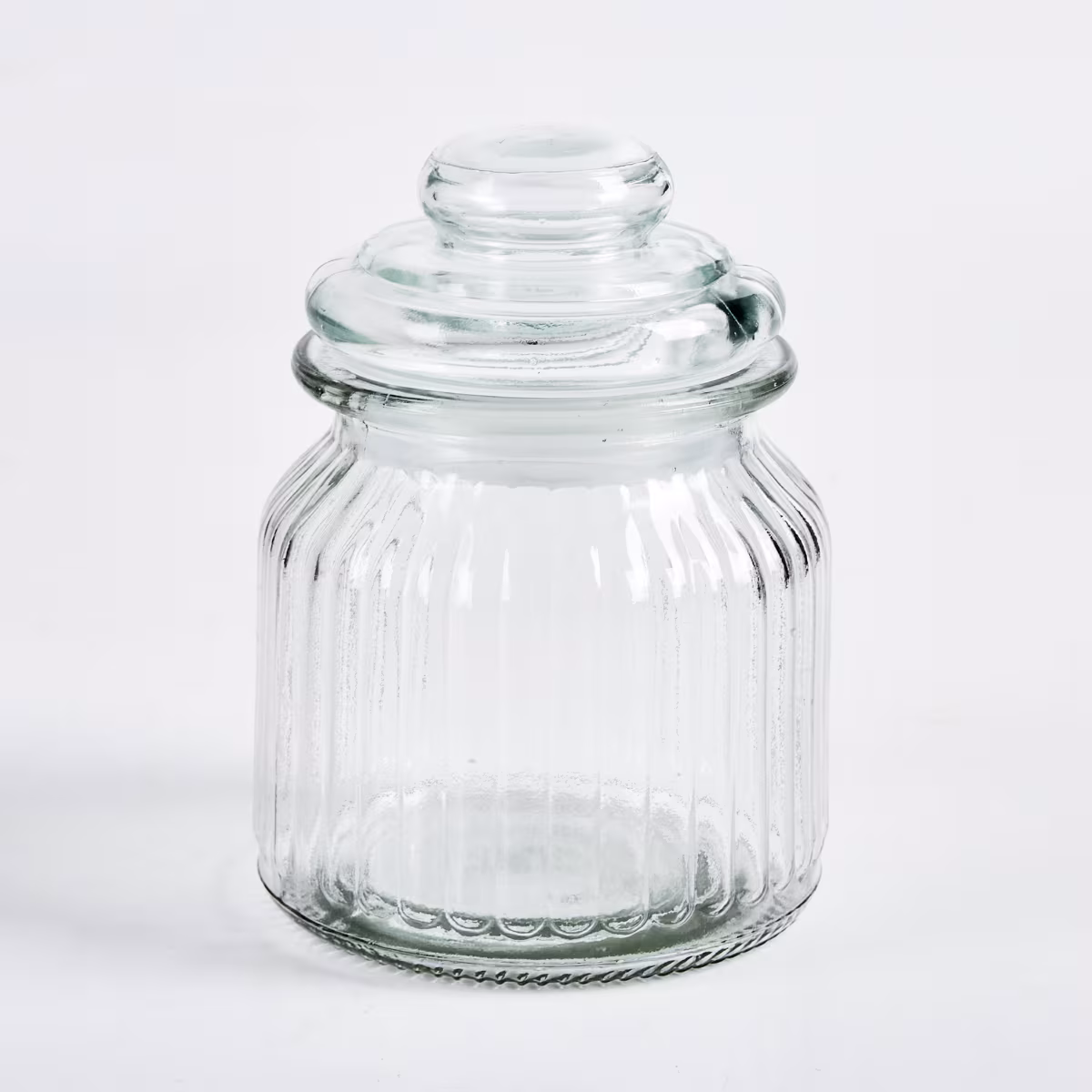 Marley Mimosa Set of 6 Glass Storage Jar - 650ml in Transparent