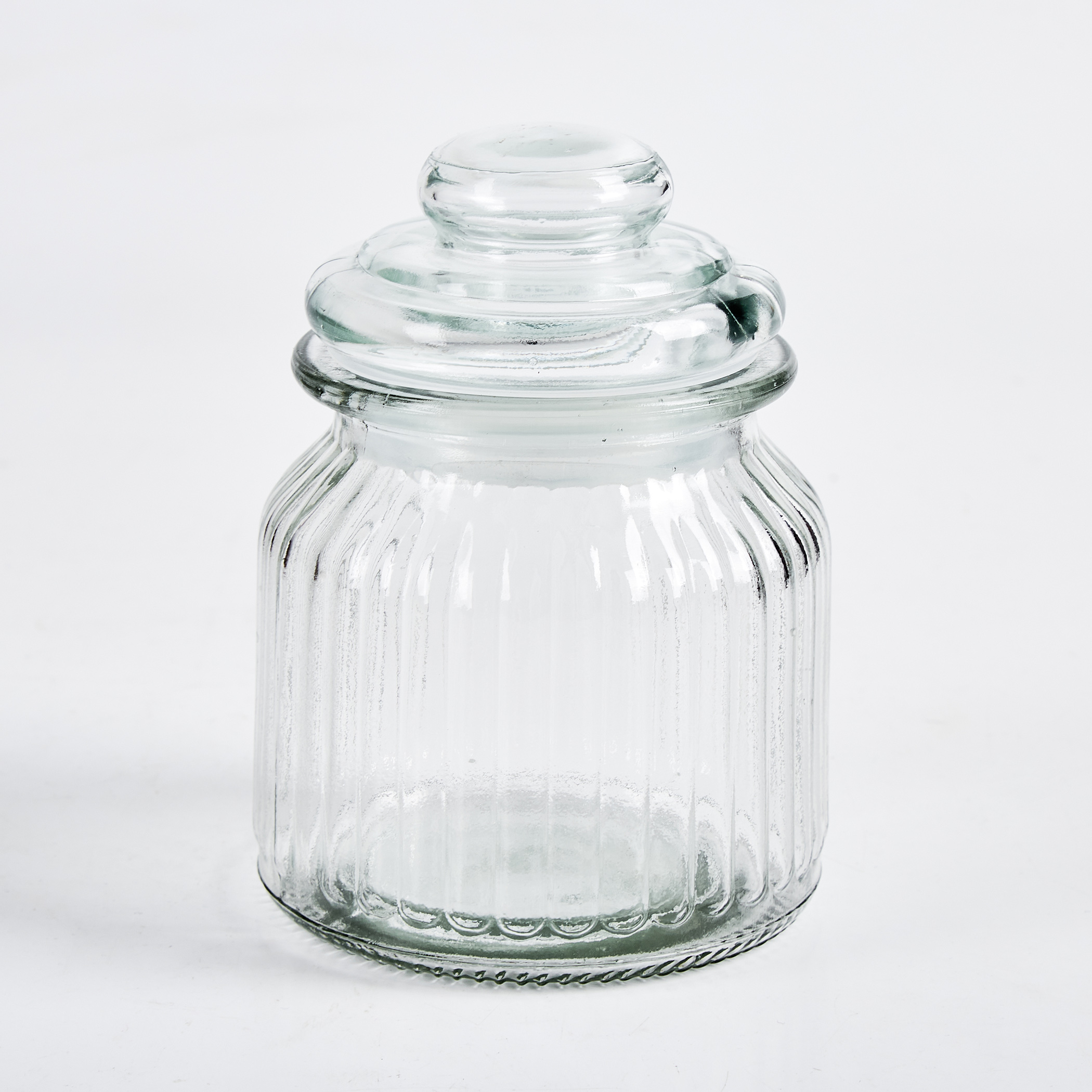 Marley Mimosa Set of 6 Glass Storage Jar - 650ml in Transparent