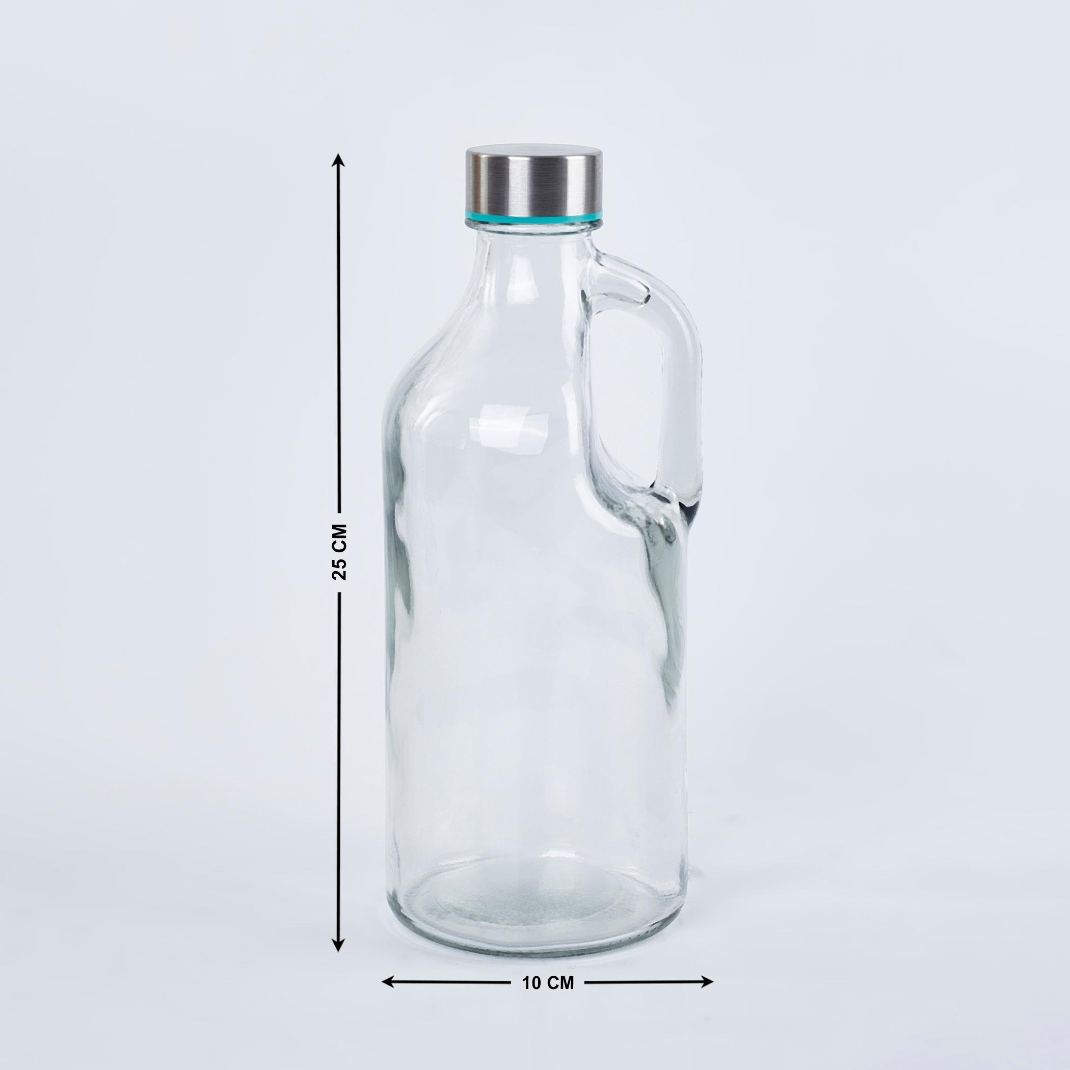 Marley Orlanto Set of 4 Glass Bottles - 1L in Transparent