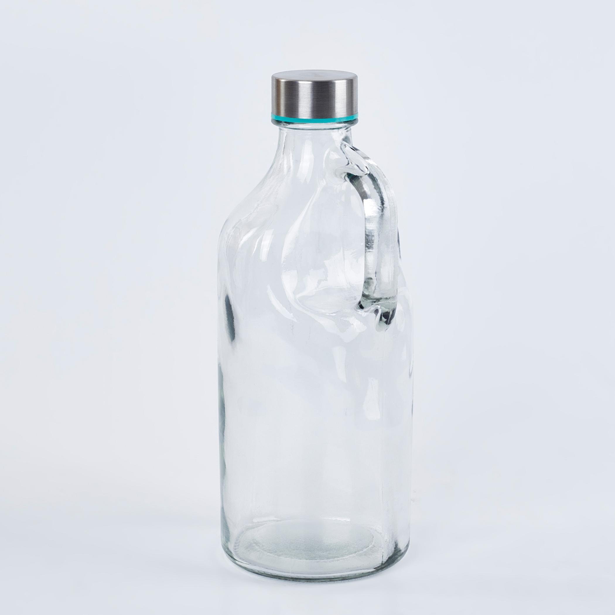 Marley Orlanto Set of 4 Glass Bottles - 1L in Transparent