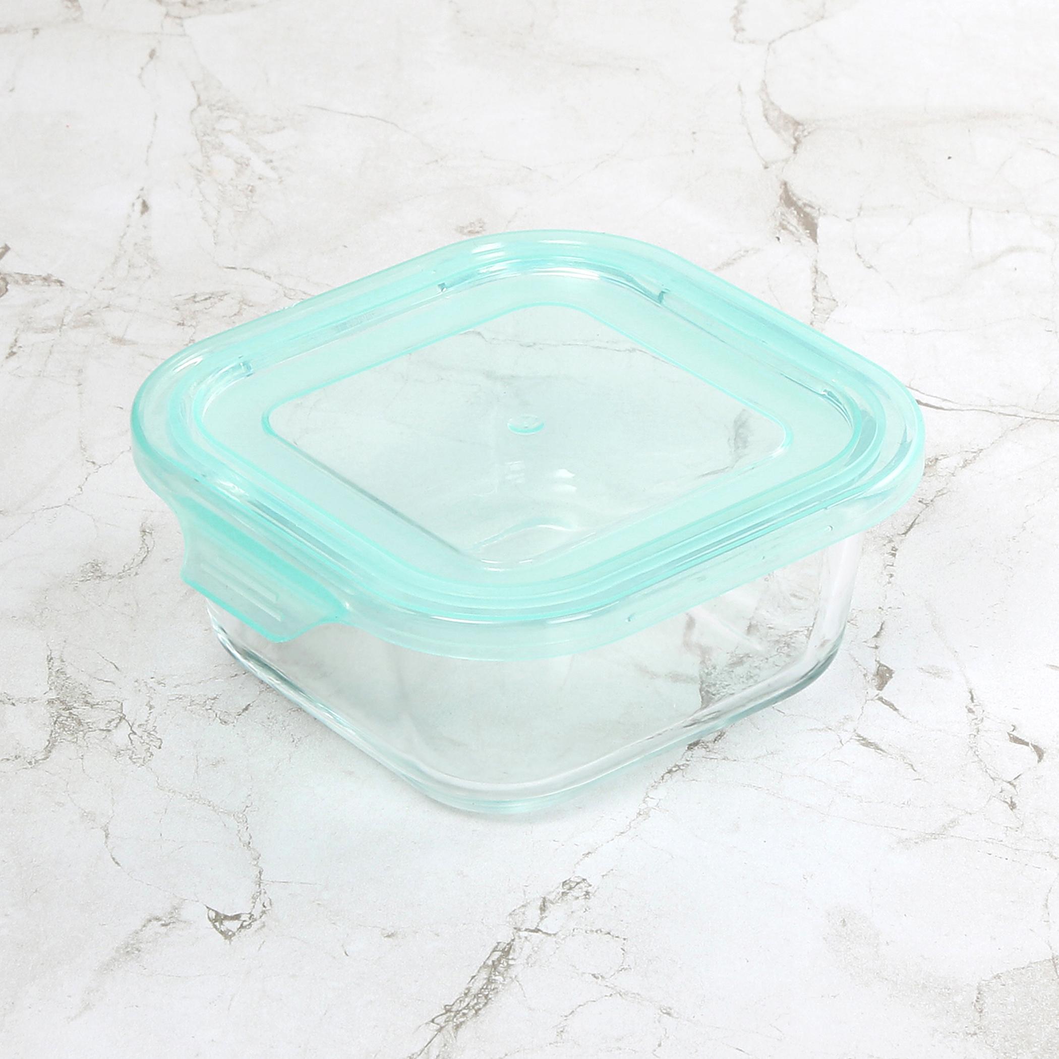 Corsica Palestine Set of 3 Glass Storage Containers - 320ml in Transparent