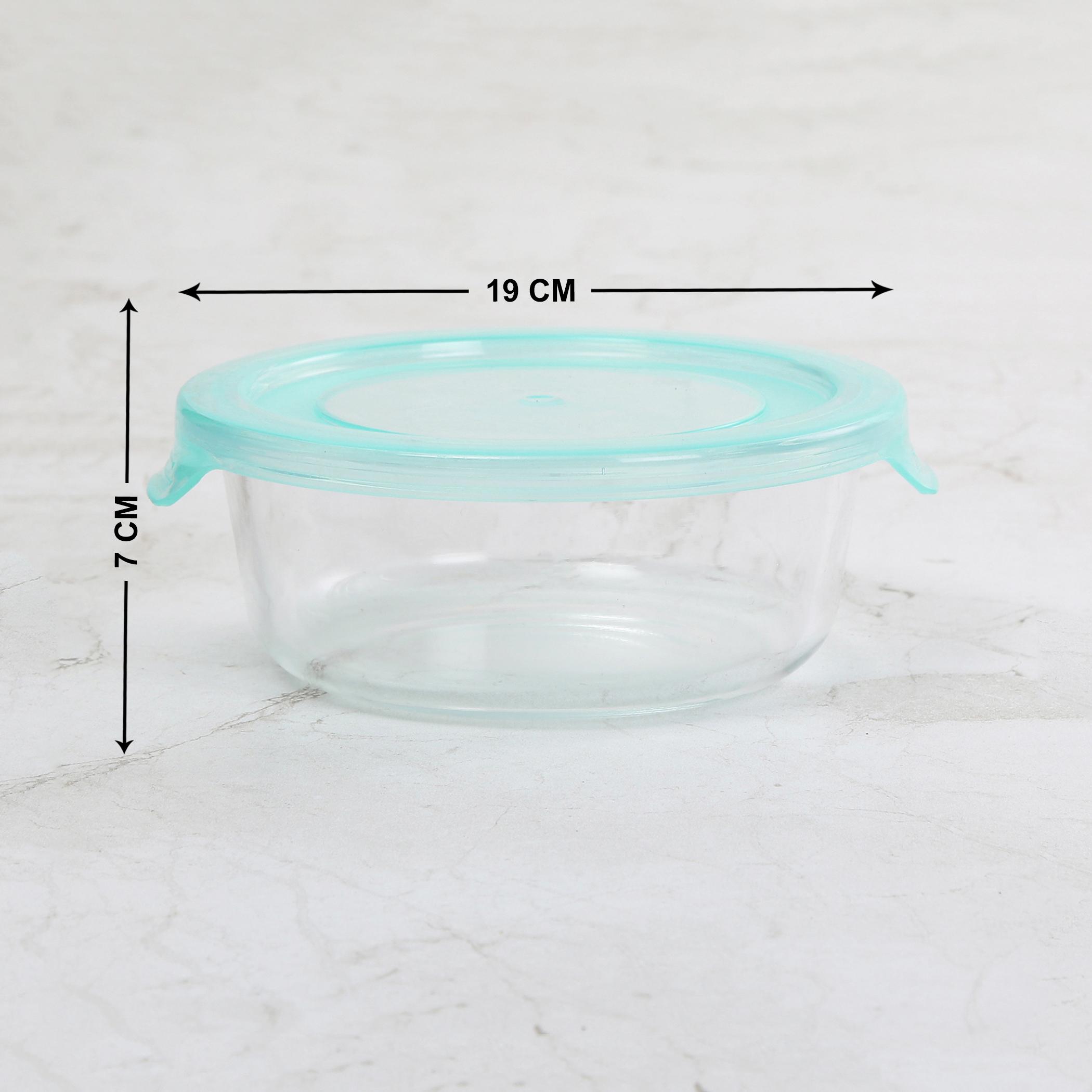 Corsica Palestine Set of 3 Glass Food Storage Containers in Transparent